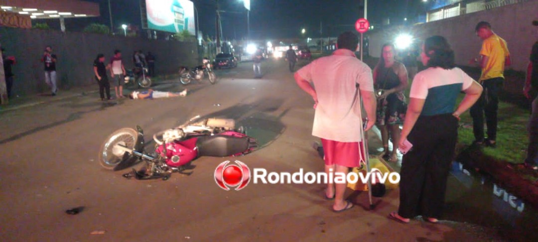 ULTRAPASSAGEM: Três pessoas ficam lesionadas após batida frontal entre motos