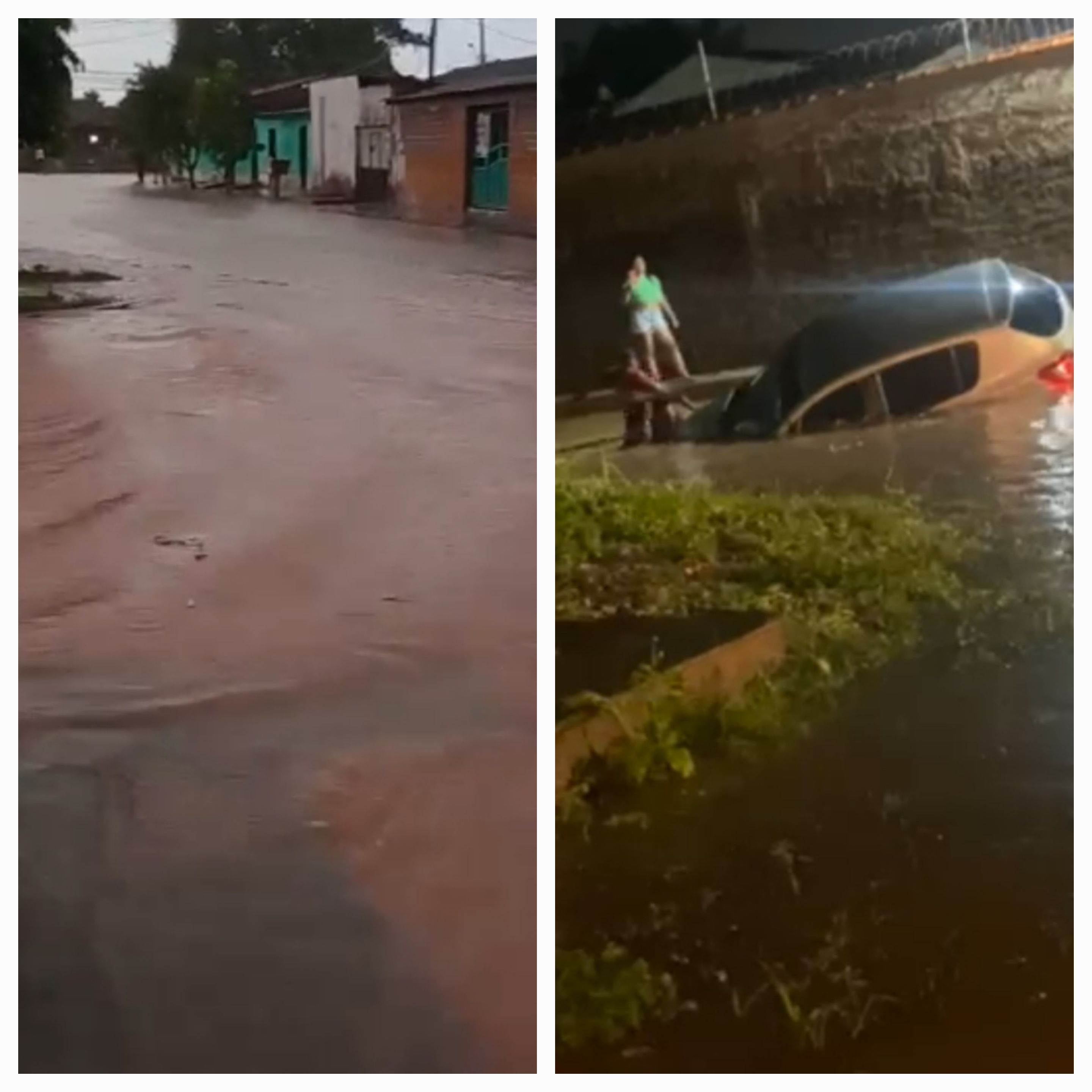 SUFOCO: Temporal que caiu em Porto Velho deixou casas e ruas alagadas