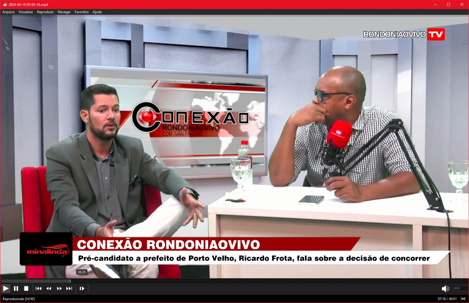 CONEXÃO RONDONIAOVIVO:  Adv. Ricardo Frota, do Novo, fala sobre a pré-candidatura à prefeitura de PVH