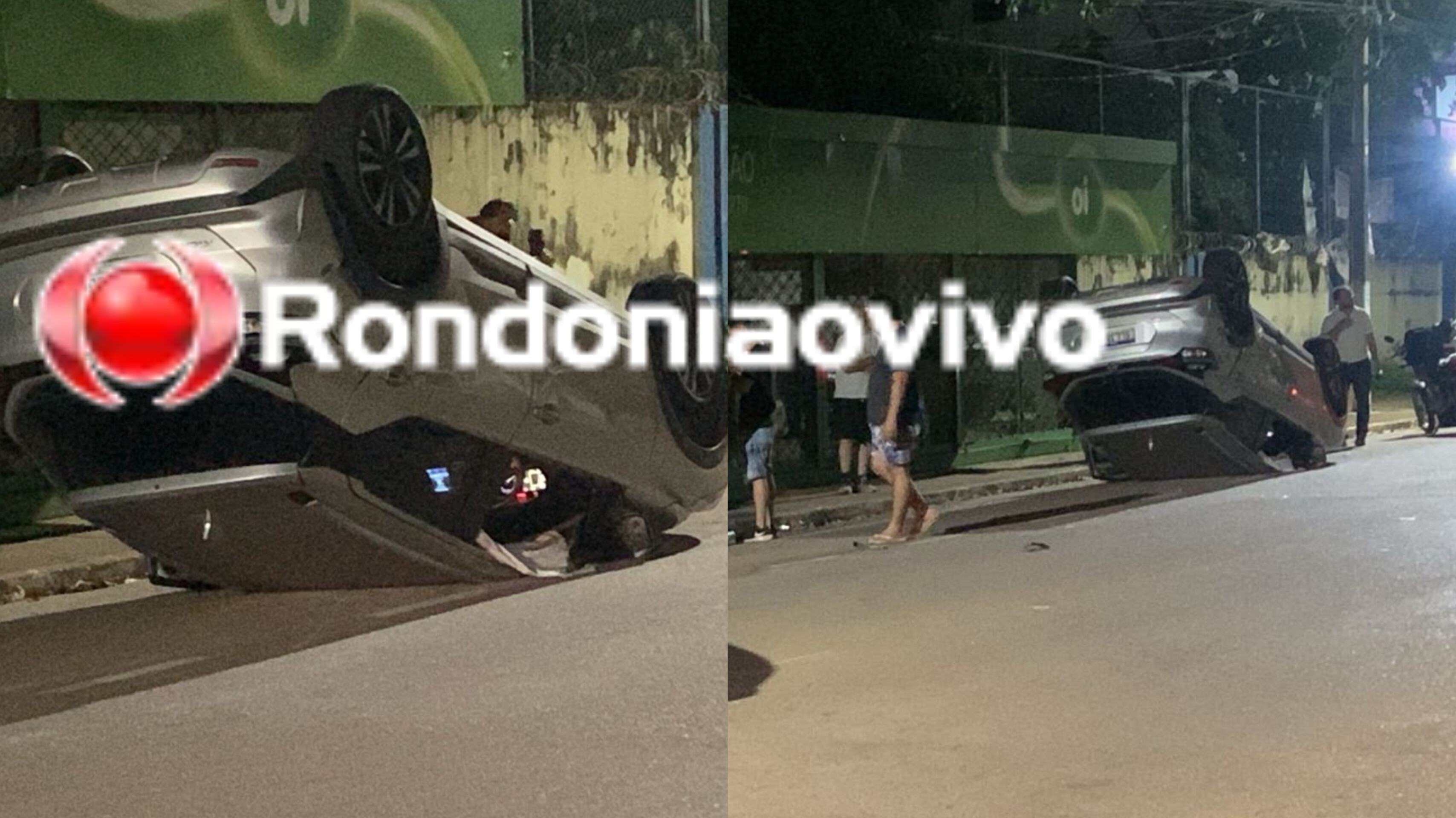 URGENTE: Mais um acidente com capotamento é registrado em Porto Velho 
