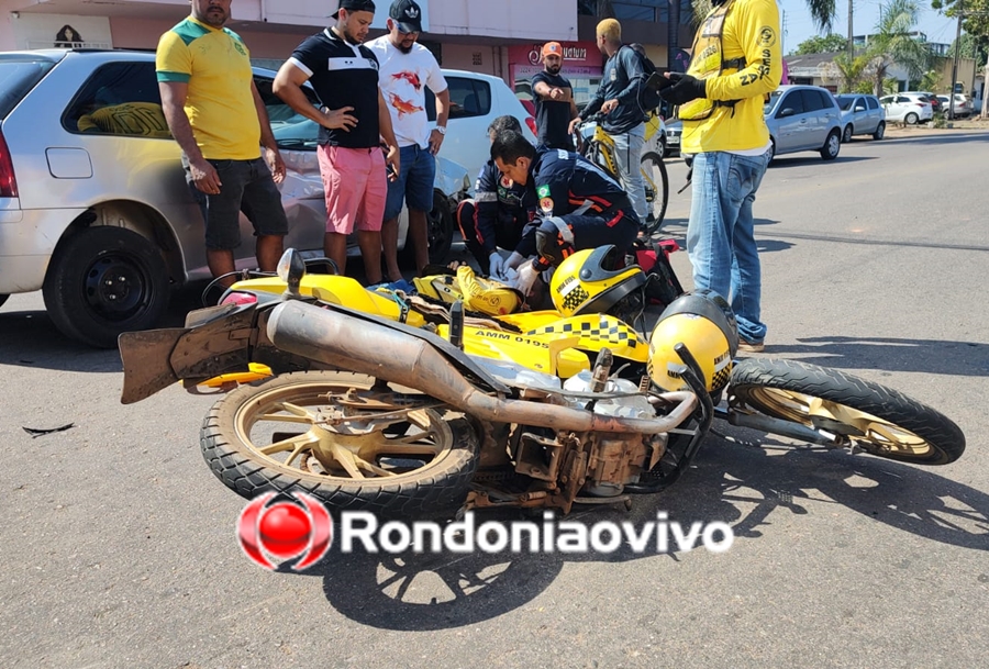 V Deo Mototaxista Sofre Grave Acidente Ap S Motorista Avan Ar