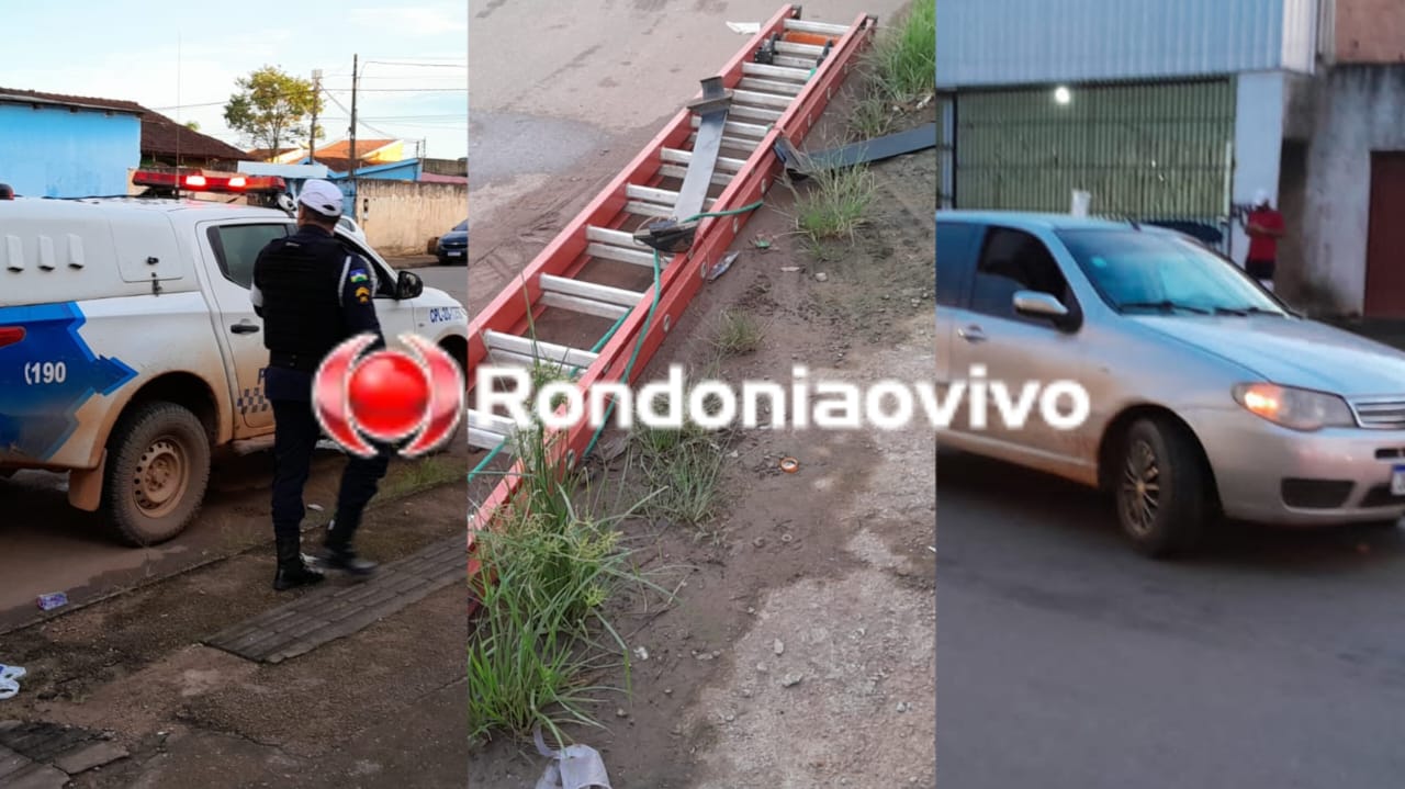 EMBRIAGADO: Motorista foge após acidente, mas é preso ao voltar em local para pegar escada 