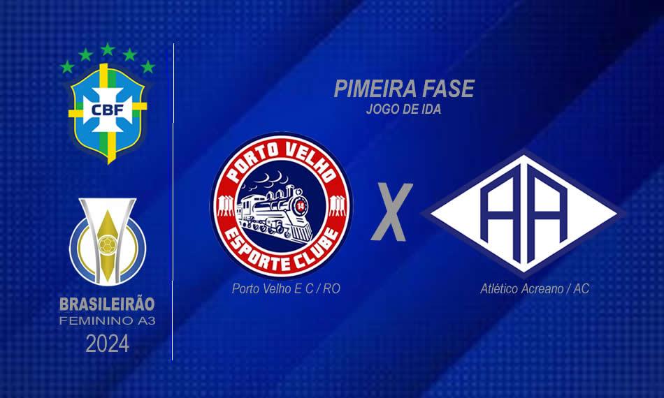 CONFRONTO DEFINIDO Porto Velho enfrenta Atlético Acreano na estreia do