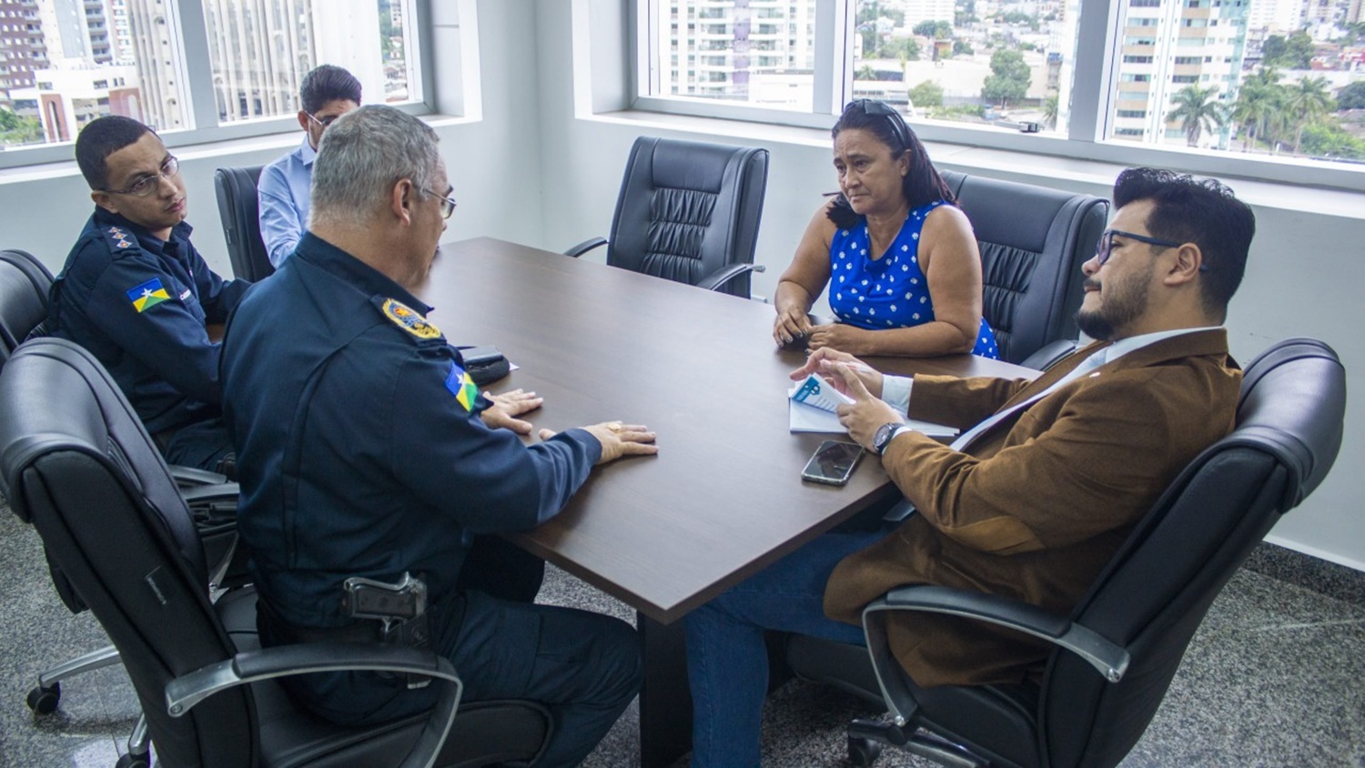 MARCELO CRUZ Deputado Recebe Comandante Da PM De RO E Representantes