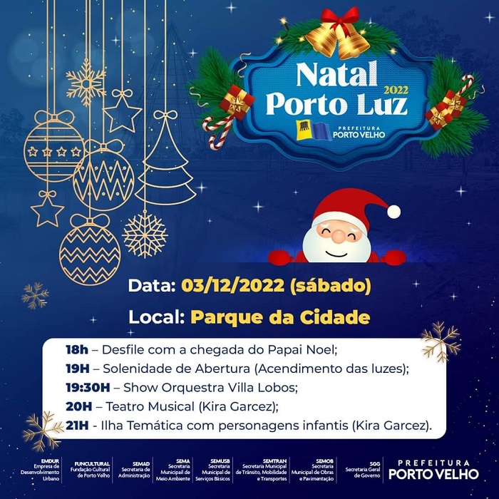 ABERTURA: Natal Porto de Luz terá show da Orquestra Villa Lobos e de Kira  Garcez - Impacto Rondônia