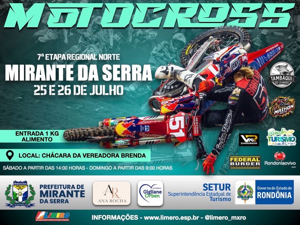 MOTOCROSS: Mirante da Serra sedia 7ª etapa do Regional Norte neste fim de semana