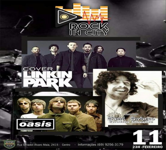 Sorteio de ingressos para Tributo Linkin Park, Oasis e Raul