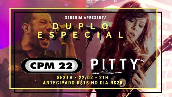 Ganhadores para o  especial CPM22 + Pitty