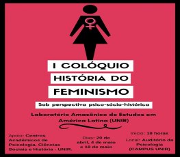 Ciclo de debates na UNIR discute história do feminismo