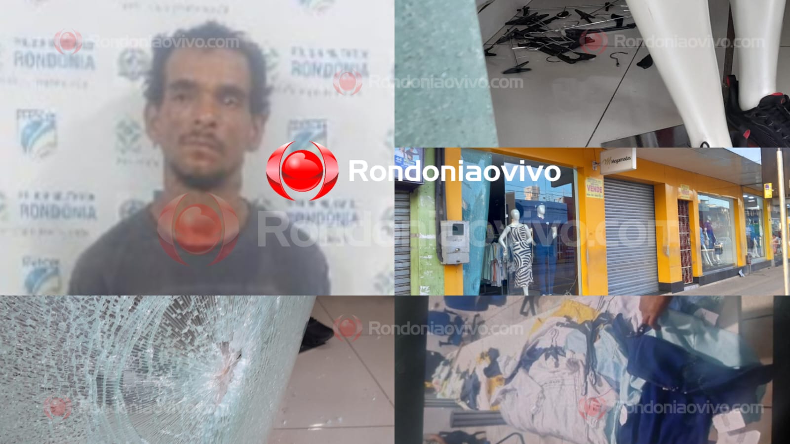 MEGA MODAS: Loja é mais uma vez alvo de furto; PM prende envolvido