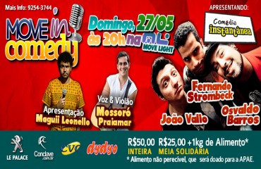 Projeto Move in Comedy realiza festival de  Stand-up em Porto Velho