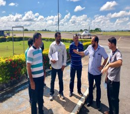 Deputado Laerte acompanha obras no Aeroporto de Ji-Paraná