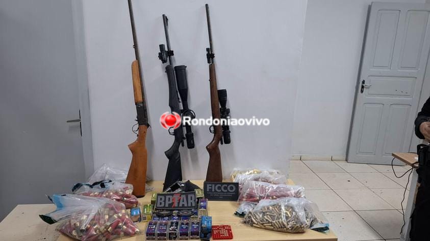 URGENTE: BPTAR monta operação e prende criminosos com várias armas e munições de CAC