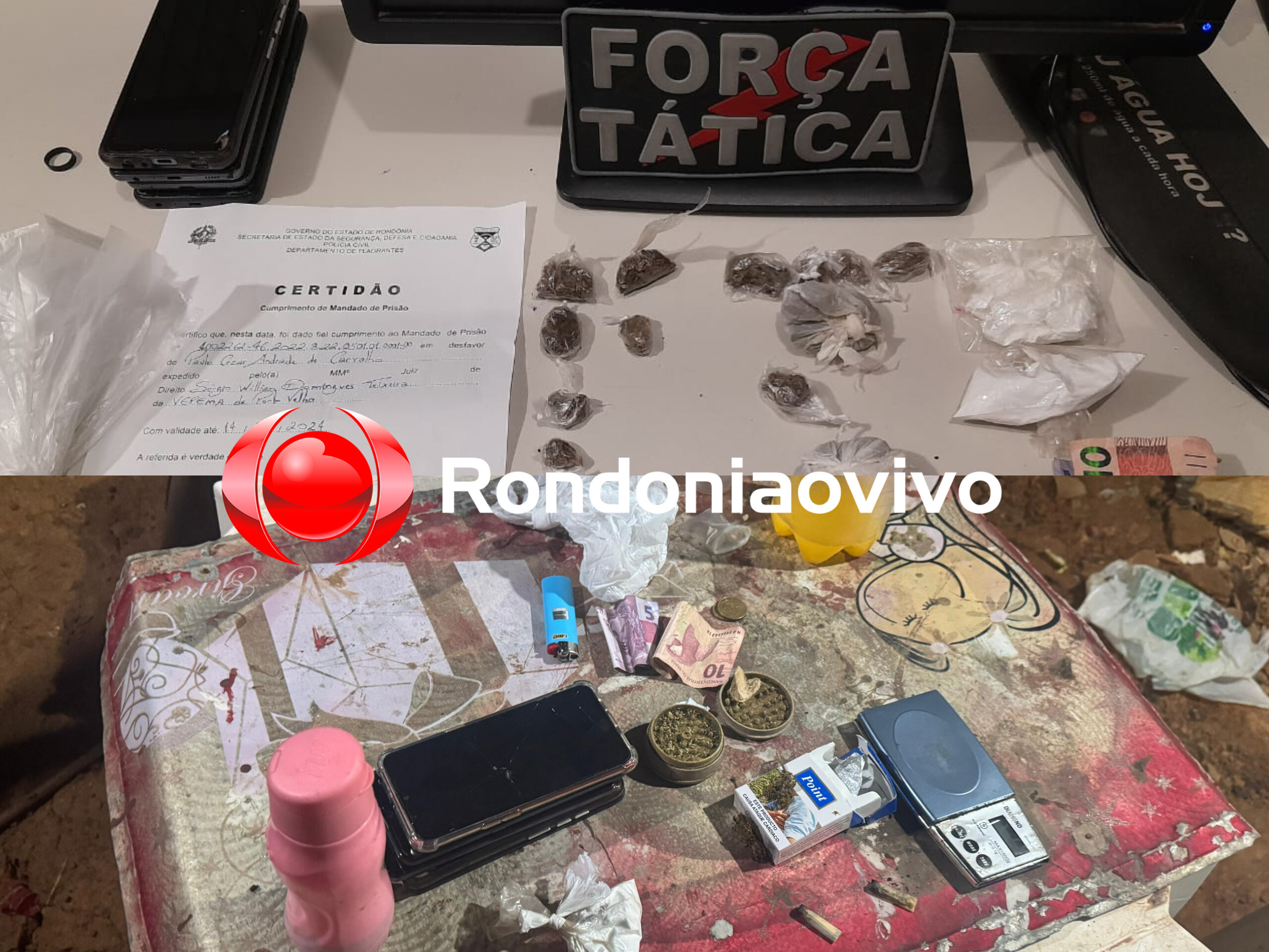 COMBATE AO CRIME: Força Tática do 9° Batalhão fecha mais uma boca de fumo e dois são presos 