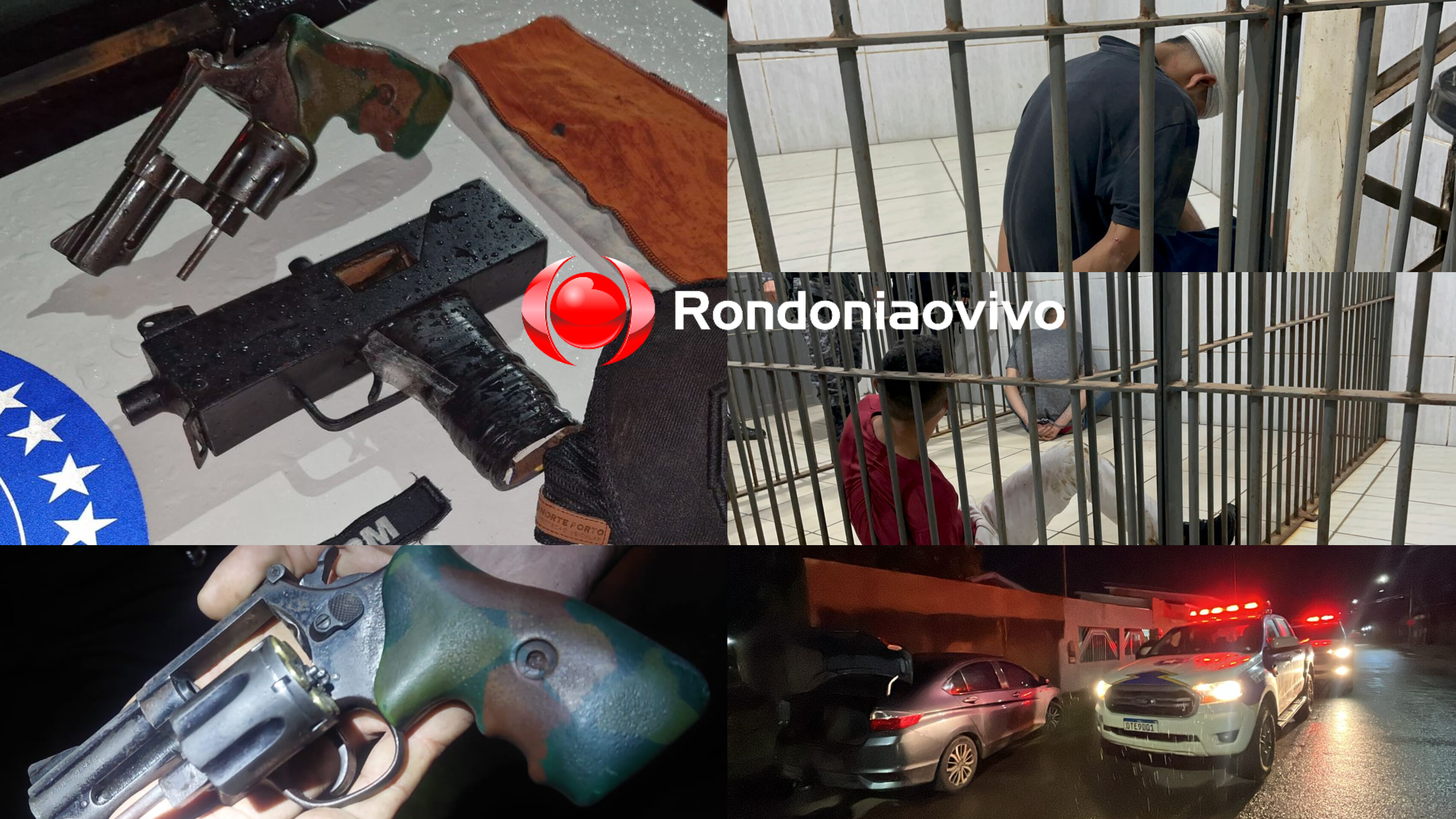 TIROTEIO: Identificados bandidos armados com submetralhadora em roubo de carro e arma