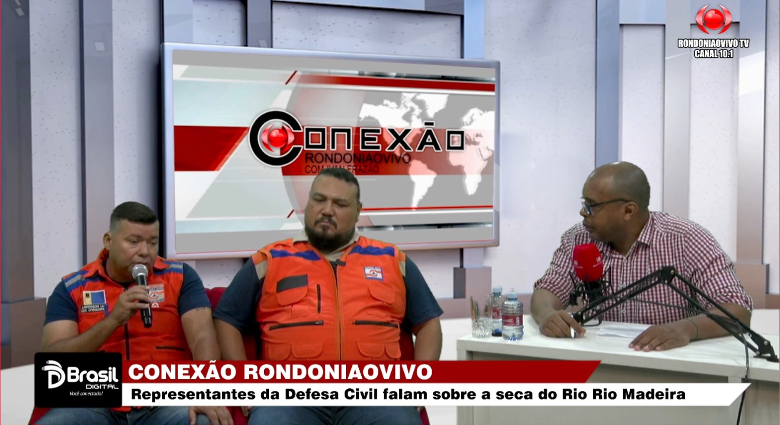 CONEXÃO RONDONIAOVIVO: Representantes da Defesa Civil - Sobre a seca do rio Madeira