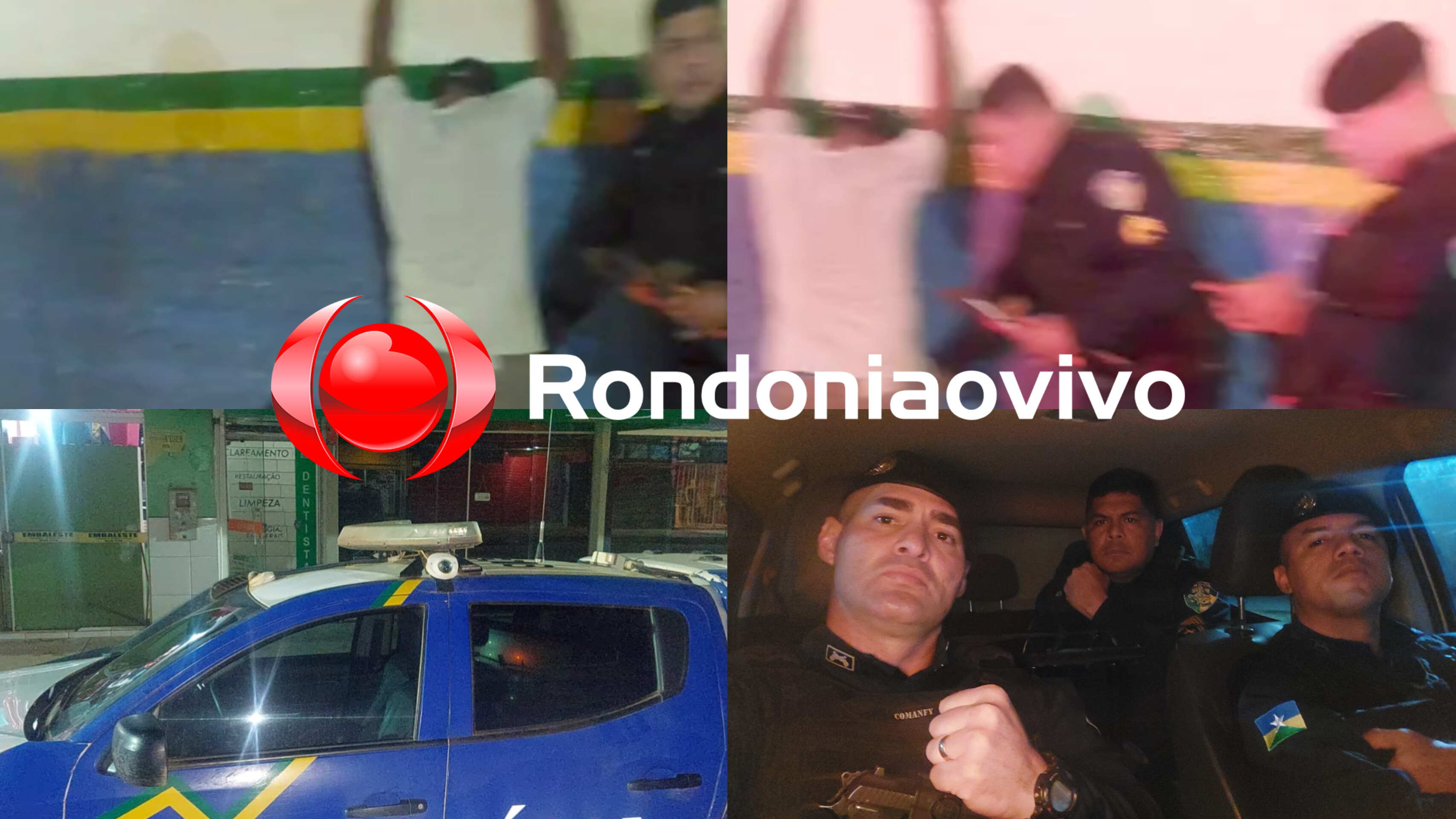 VÍDEO: Equipe do sargento Machado prende apenado furtando clínica odontológica 