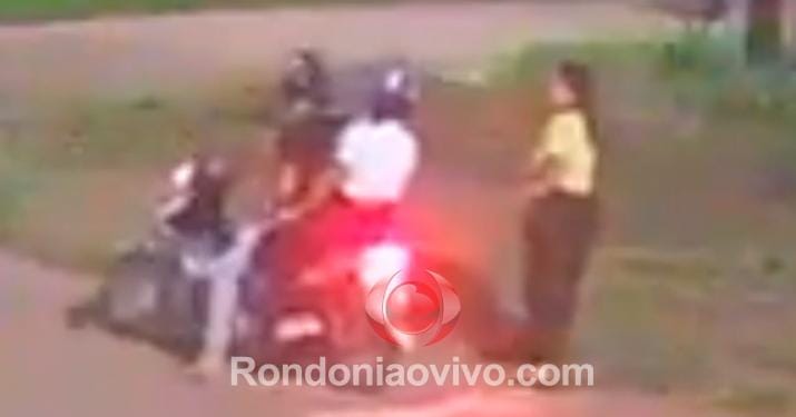 VÍDEO: Casal bandido é filmado assaltando jovem em Porto Velho 