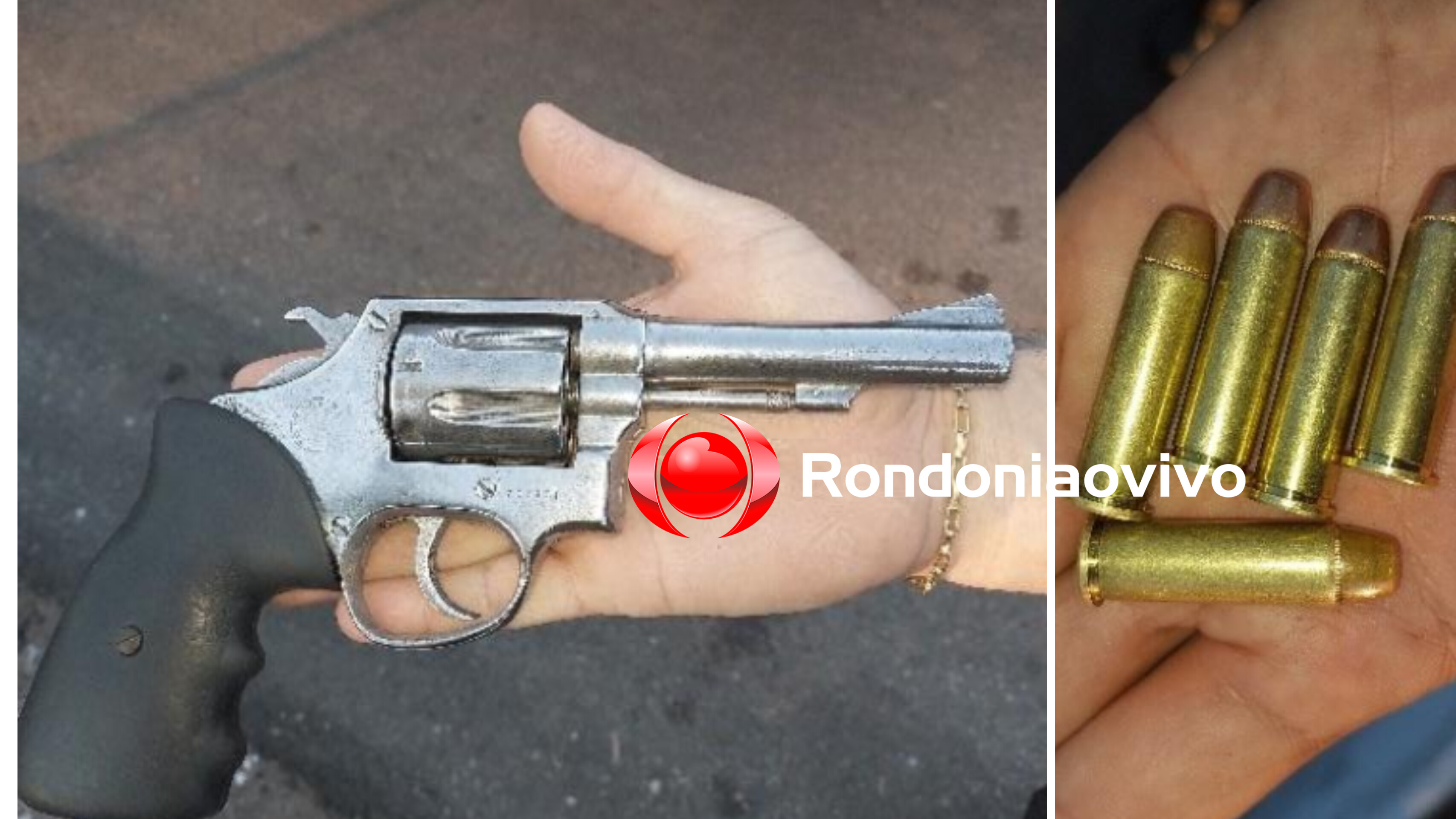 NA MOCHILA: Homem em bicicleta é preso com revólver próximo de praça 