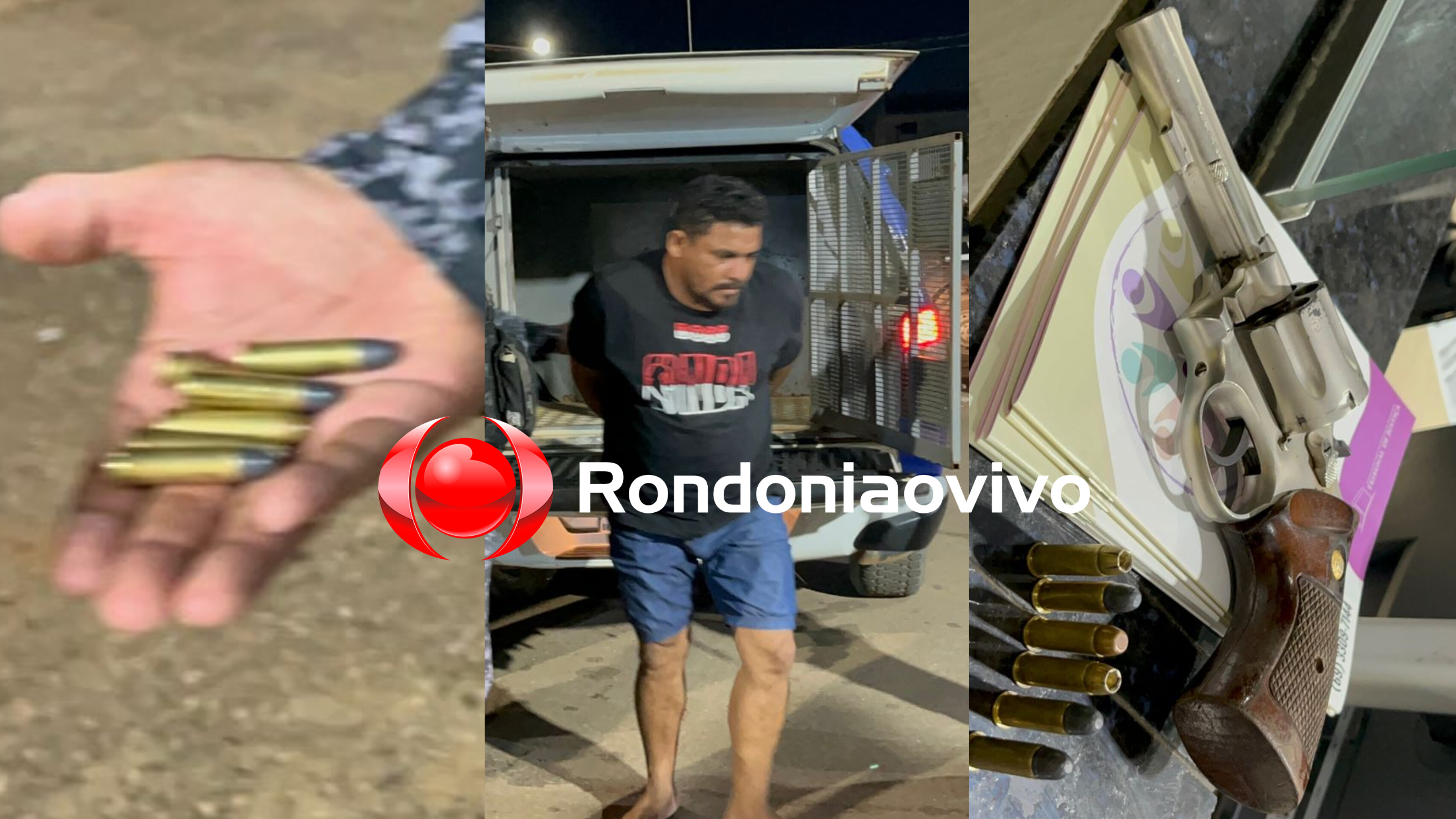 'MINHA PROTEÇÃO': Homem preso com arma diz que era para se defender do 'Camaro do CV' 