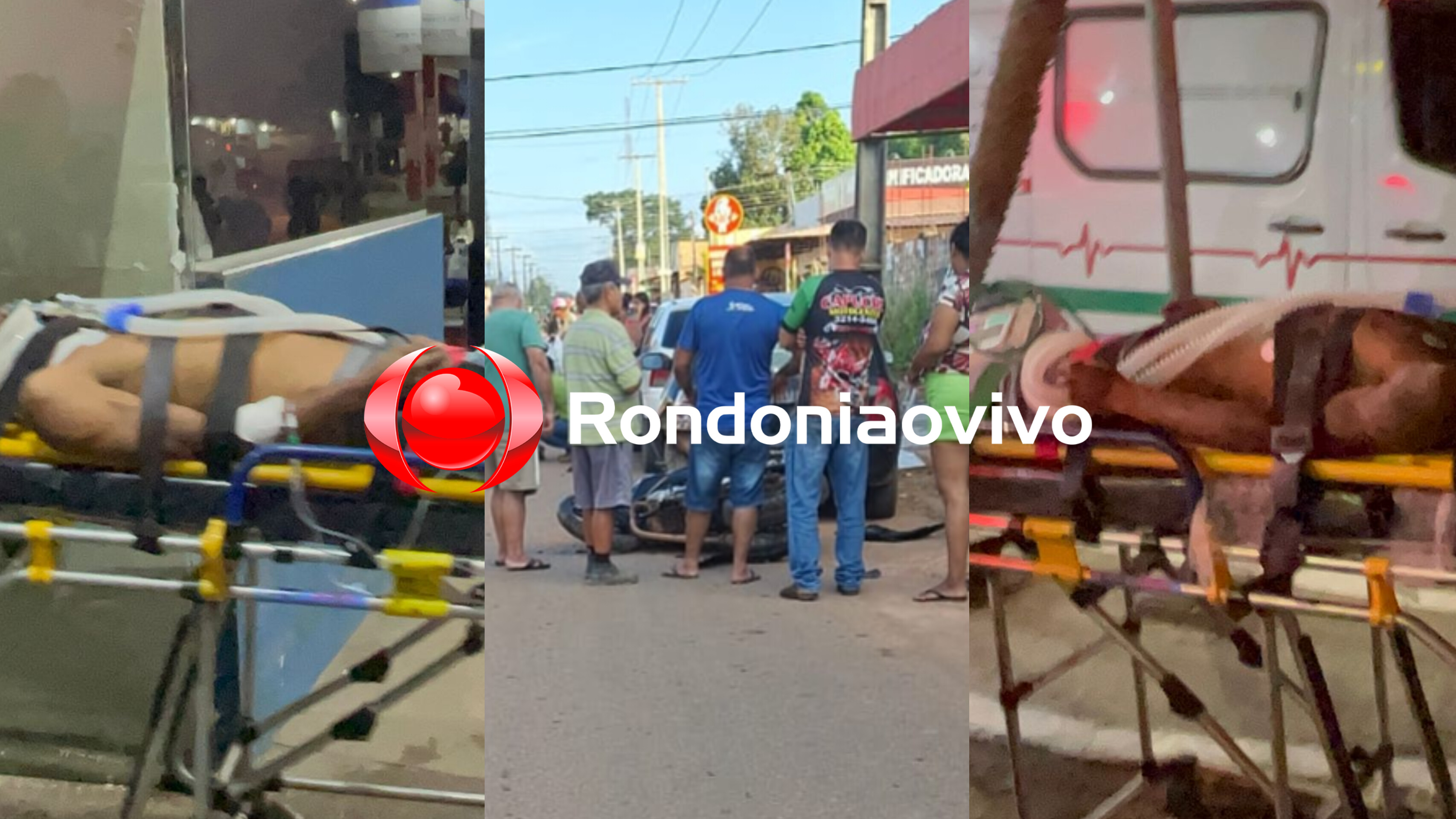INTUBADO: Motociclista sofre traumatismo ao bater em carro de pastor na frente de igreja 