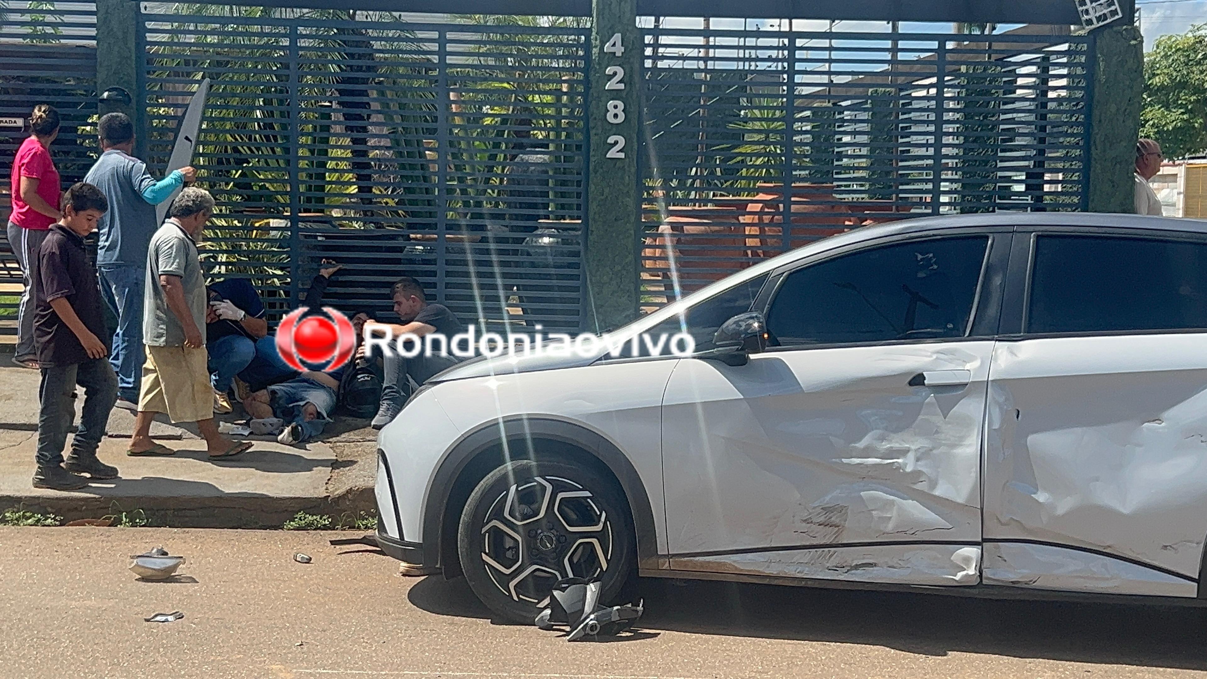 IMPRUDÊNCIA NO TRÂNSITO: Mais um grave acidente é registrado em Porto Velho nesta segunda 