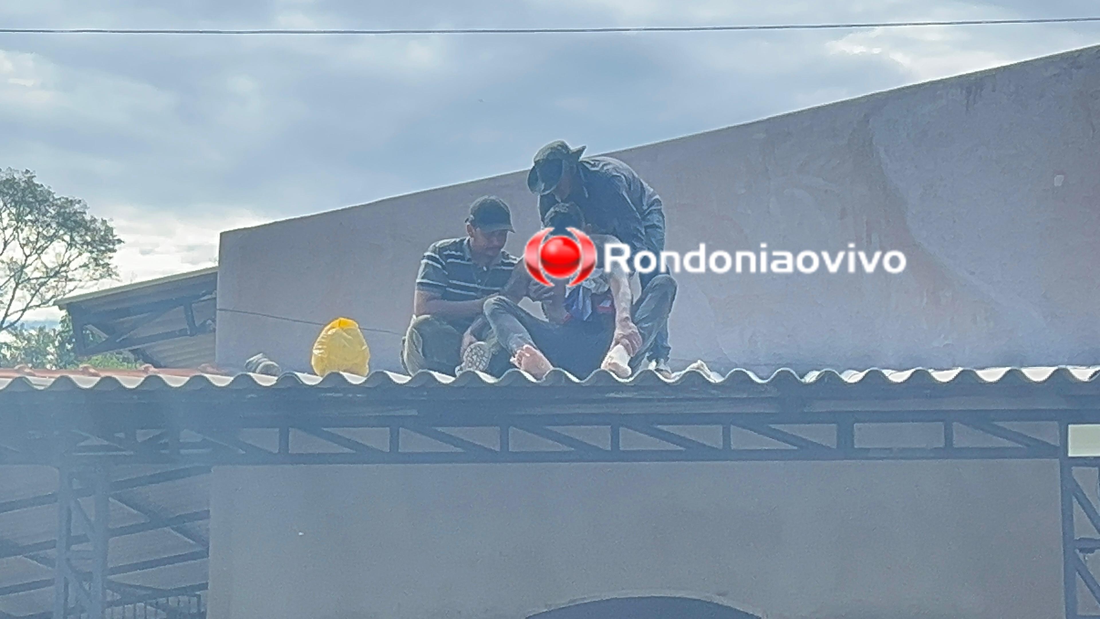 VÍDEO: Acompanhe resgate de trabalhador vítima de forte choque elétrico