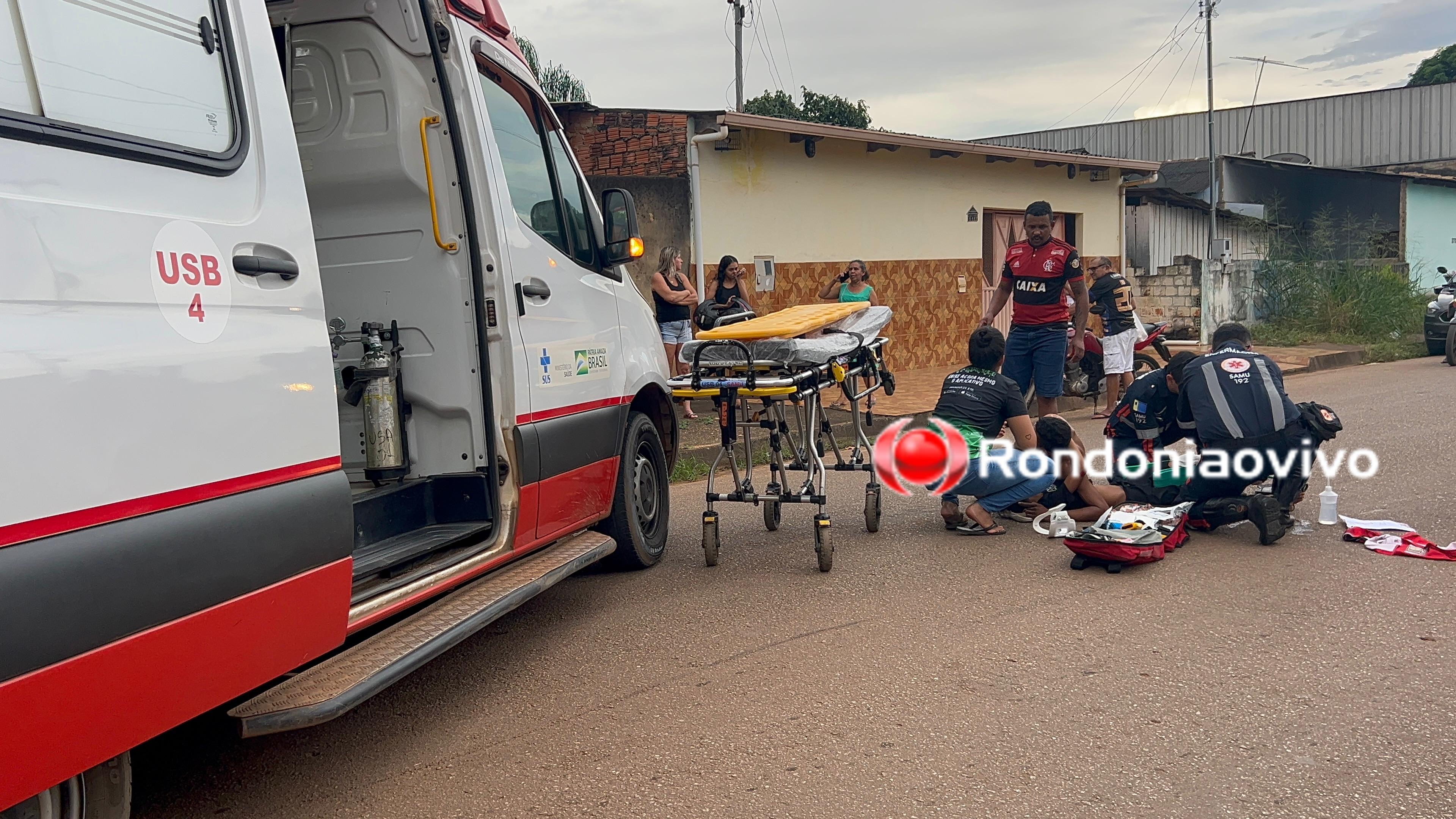 NA BENEDITO: Menino de 13 anos sofre grave fratura exposta em acidente