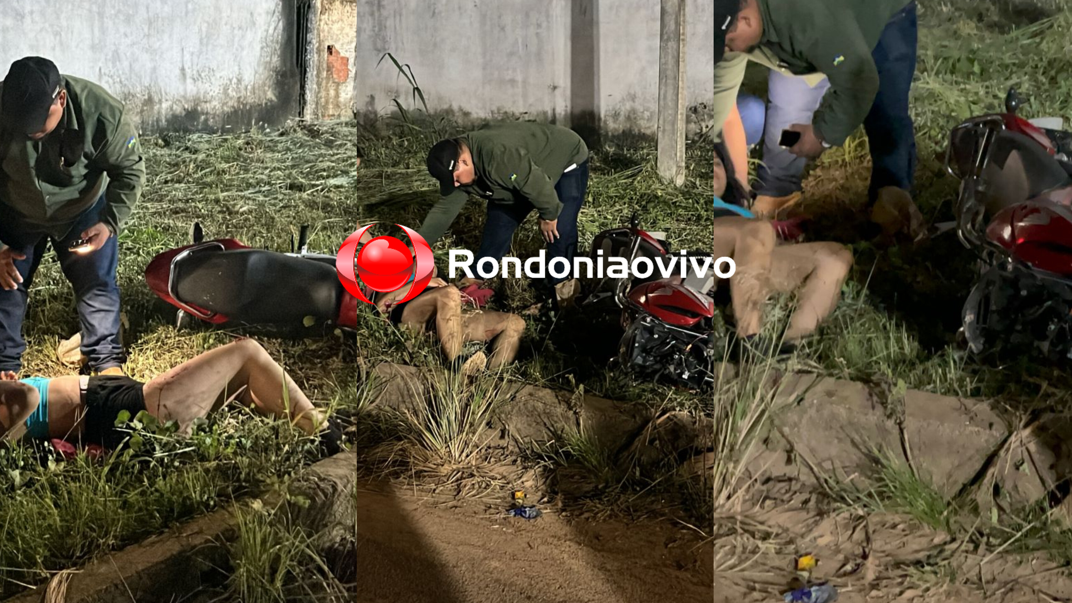 URGENTE: Mulher em moto sofre grave fratura após atropelar cachorro 