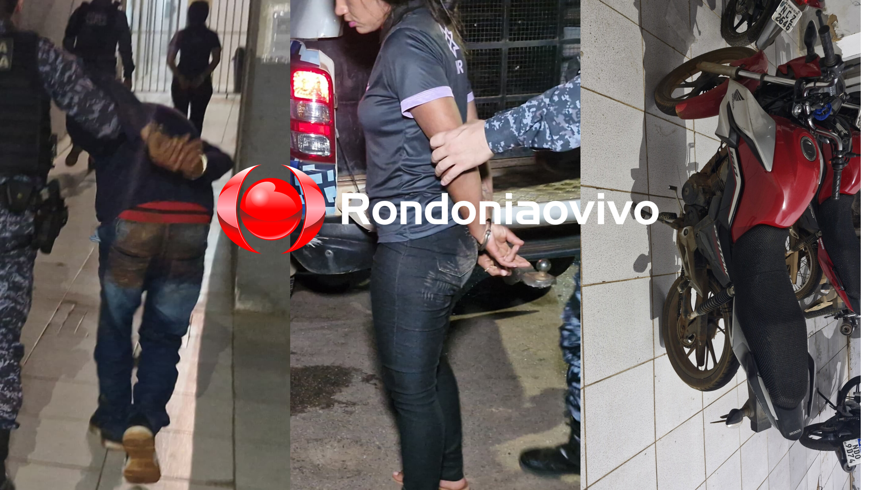 NO BECO: Casal de primos é flagrado tentando arrancar rastreador de moto furtada