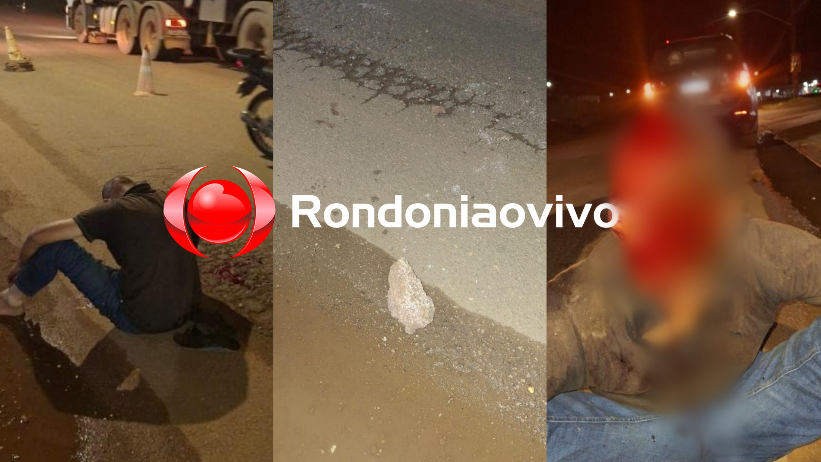 NO APONIÃ: Viatura do GSI do MP encontra homem agredido com pedrada no rosto