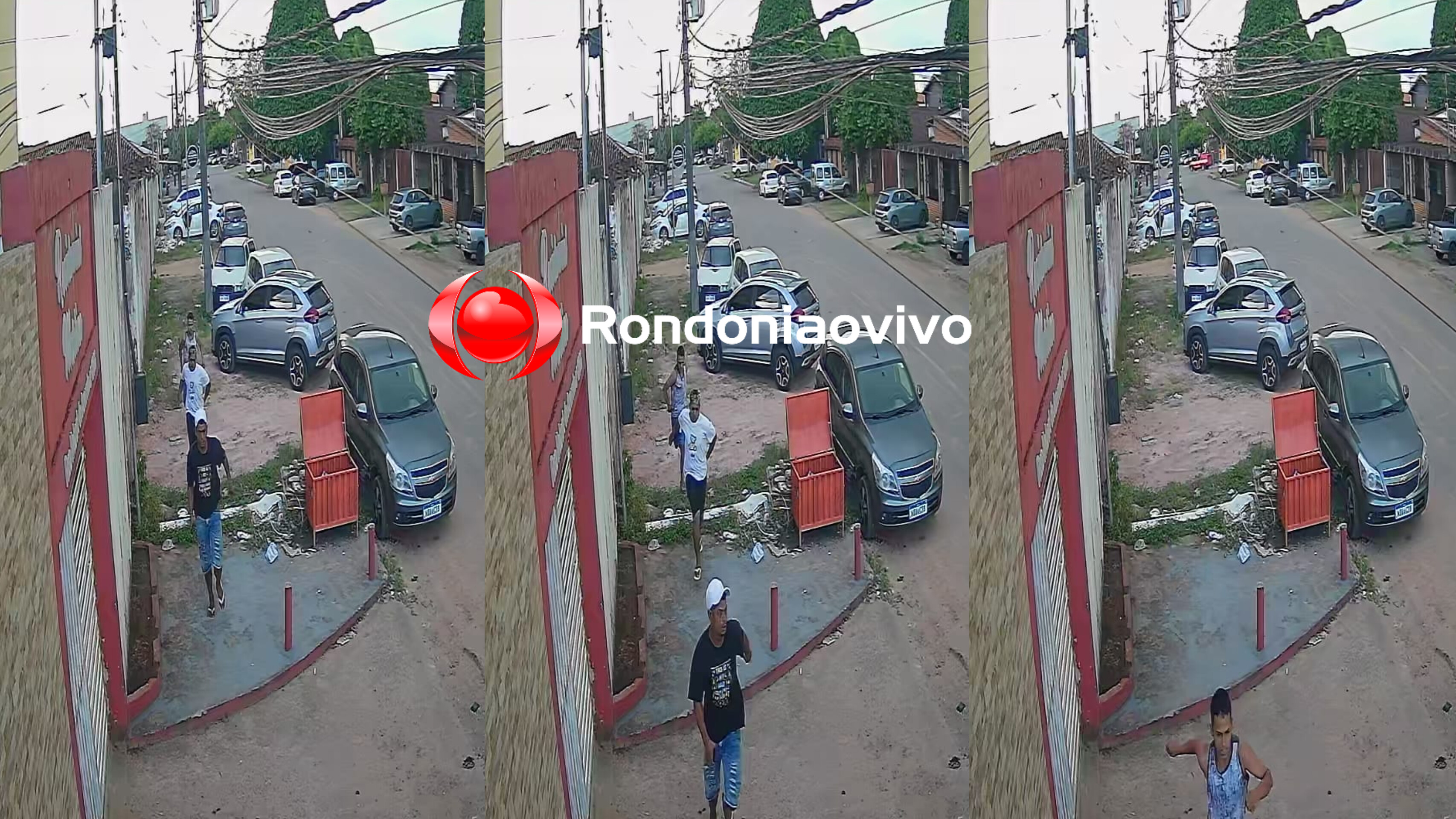 VEJA O VÍDEO: Trio abandona carro e foge correndo após acidente de trânsito 