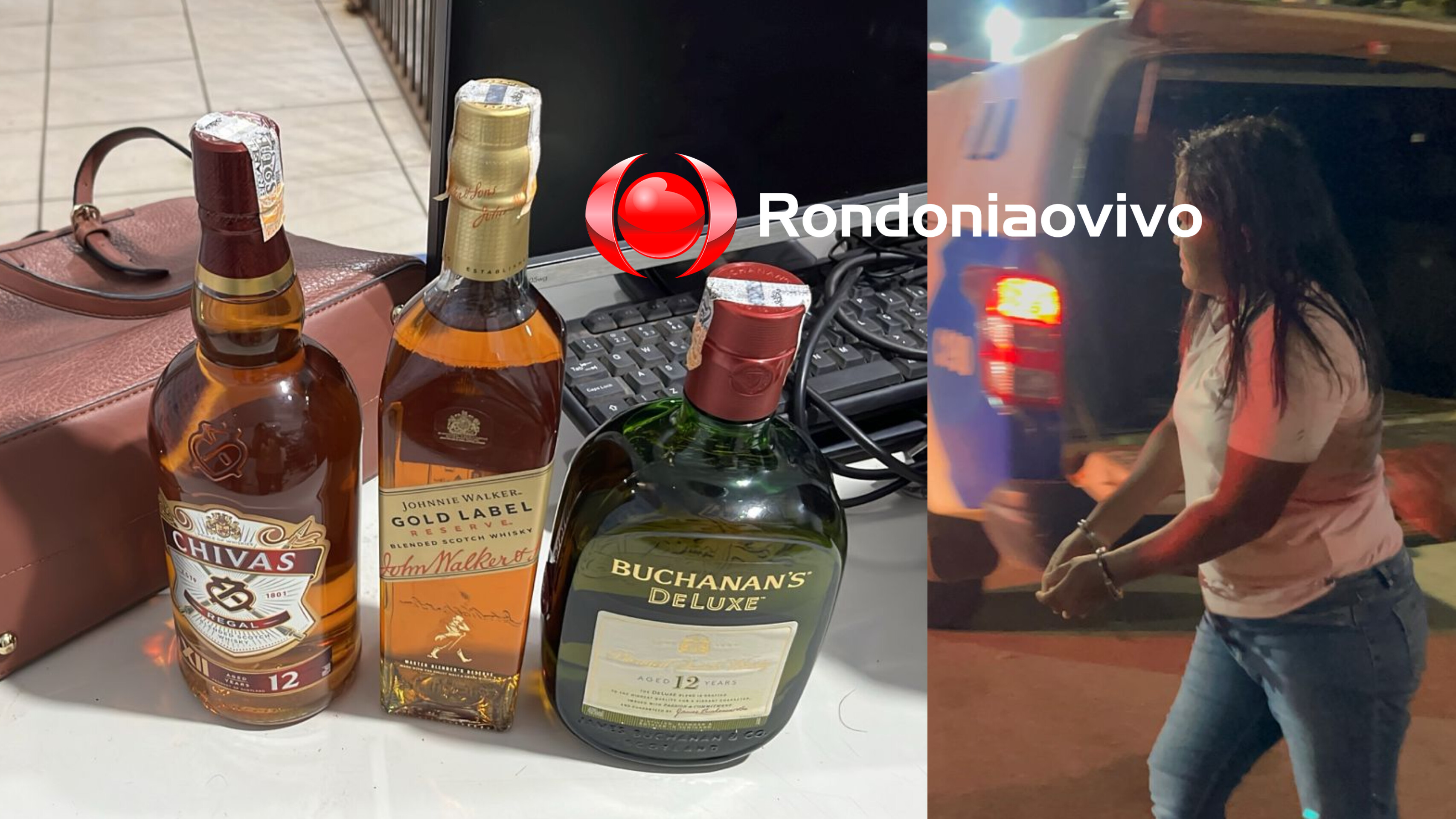 NÃO QUINTOU: Mulher é presa por furtar garrafas de whisky no Assaí 