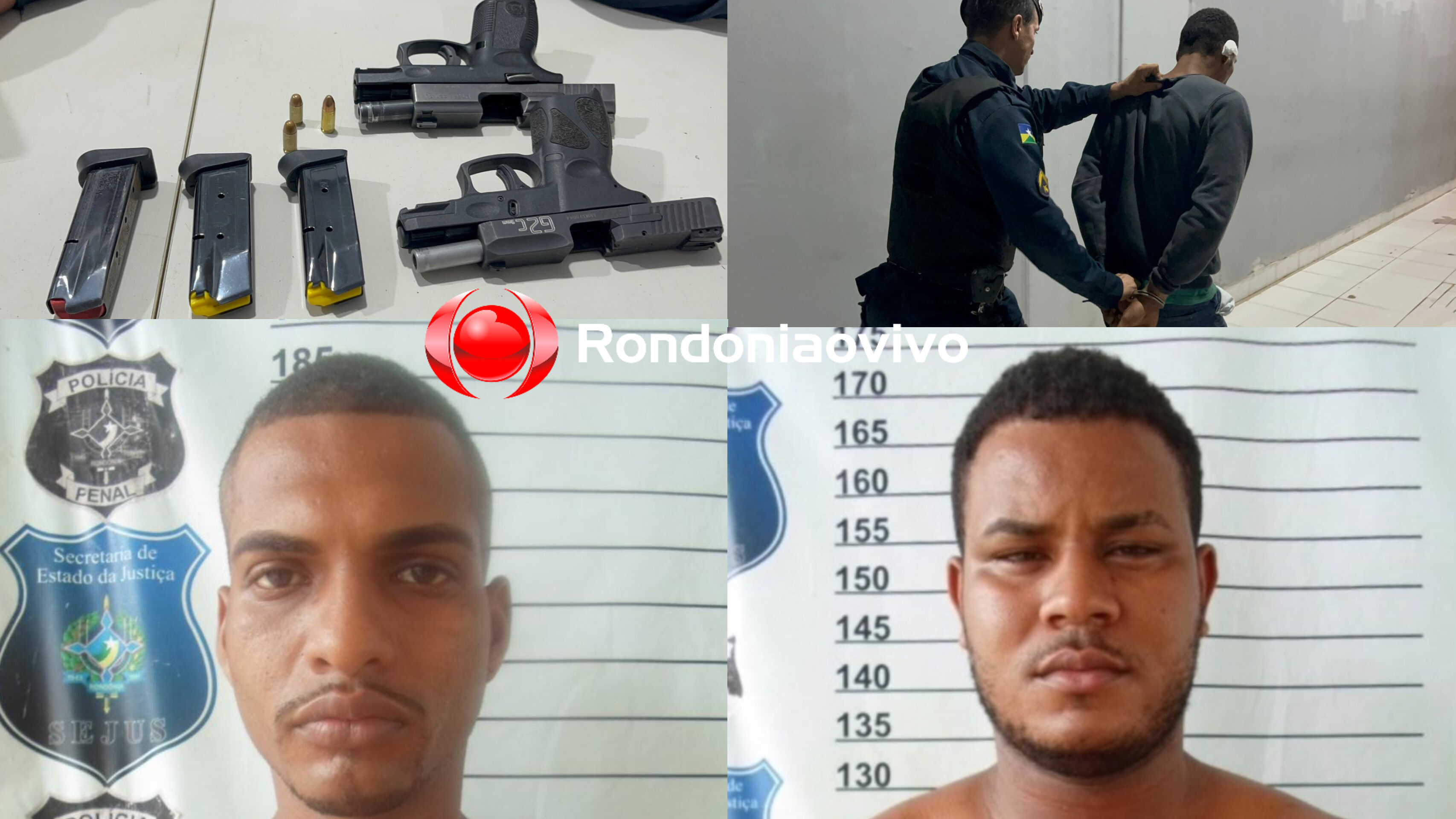 CONFRONTO: Criminosos baleados após ataque a tiros usavam duas pistolas 