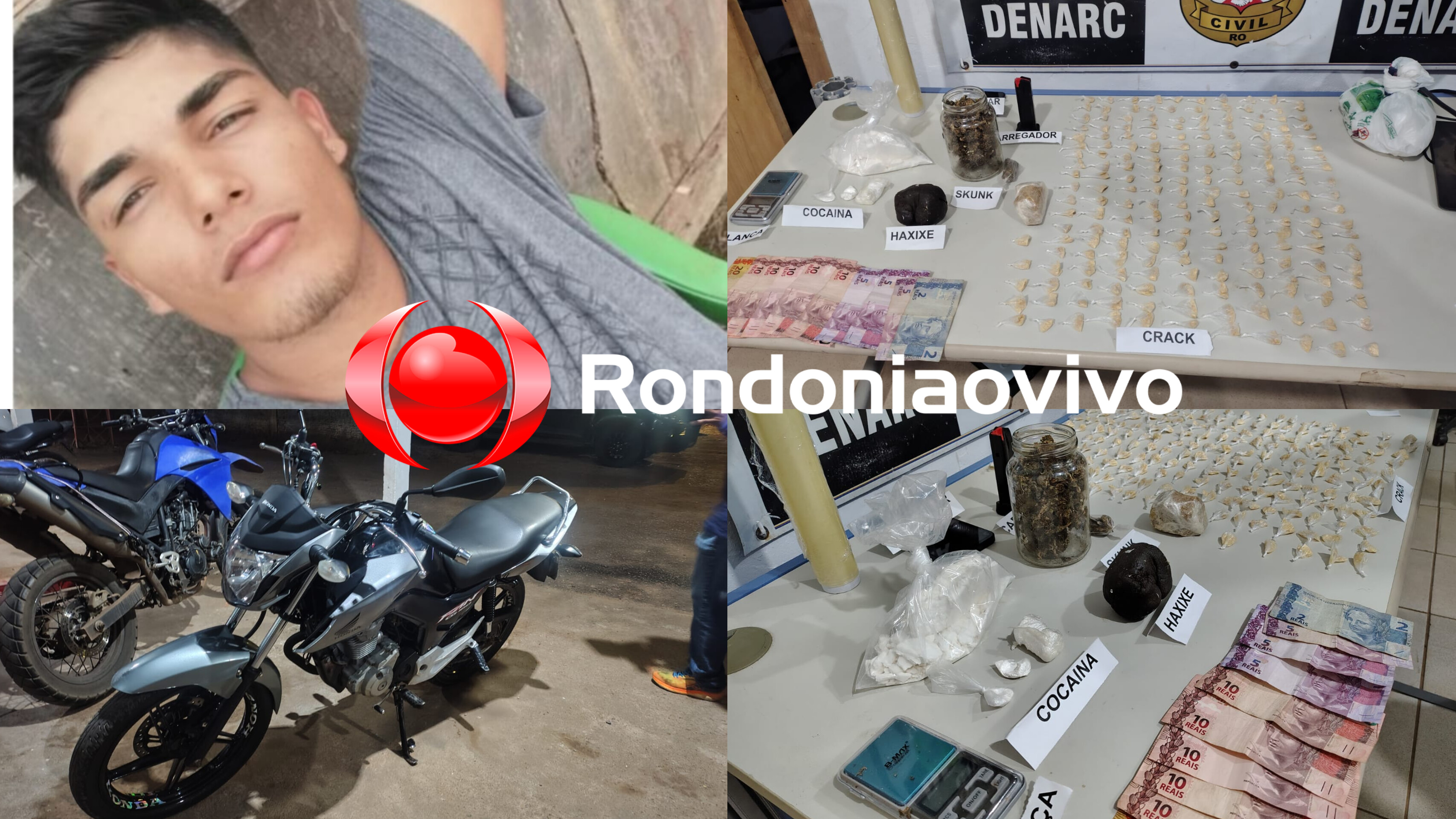 VULGO 'JT': Denarc prende acusado com haxixe, skunk e outras drogas na vila DNIT 