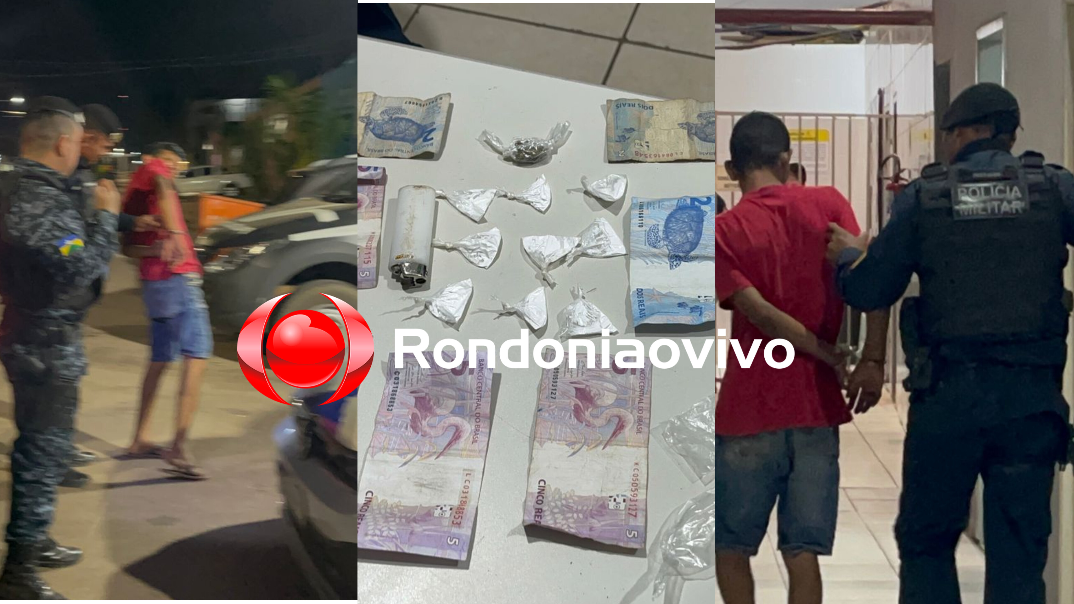 'BOCA DA JANELA': PM flagra homem vendendo droga para dois usuários no Castanheira 