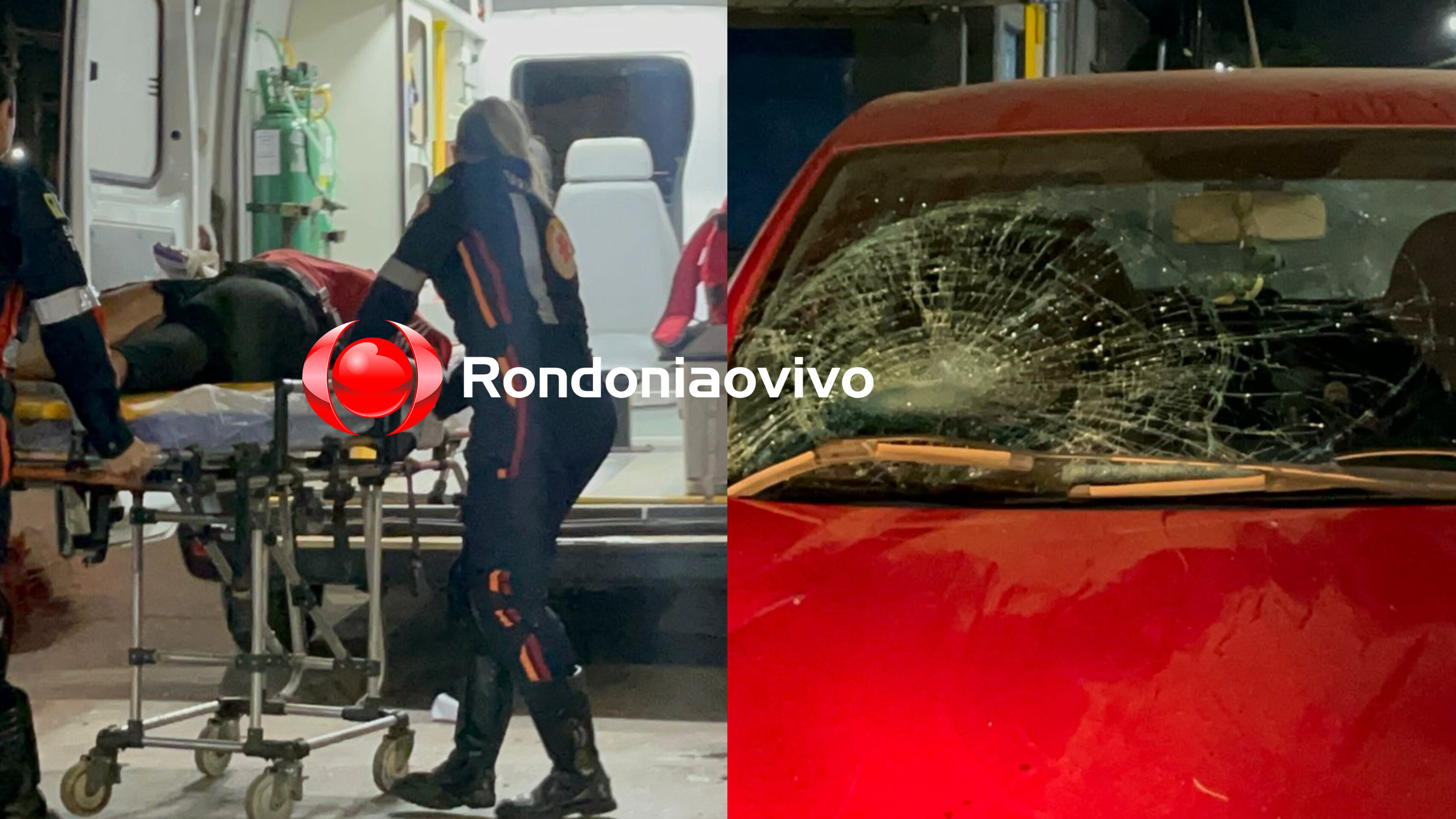 NA DANIELA: Motociclista bate de frente com carro em acidente causado por motorista bêbado 