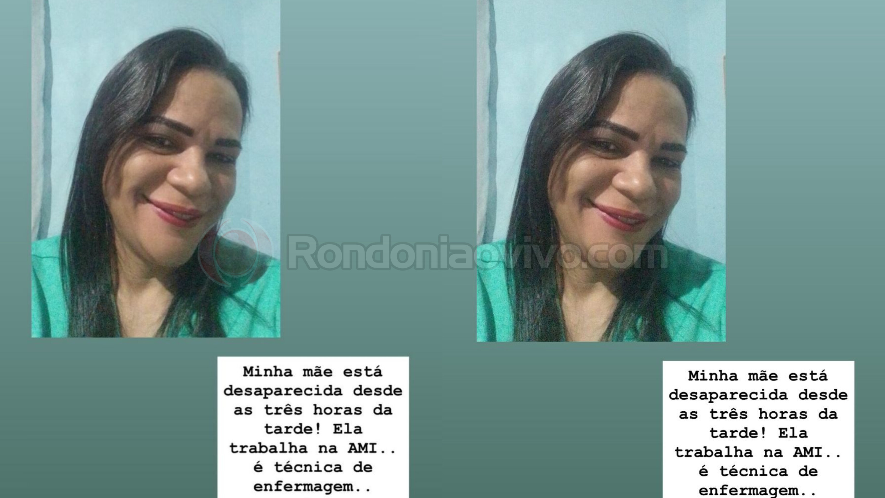 MISTÉRIO: Técnica de enfermagem da AMI desaparece e família pede ajuda