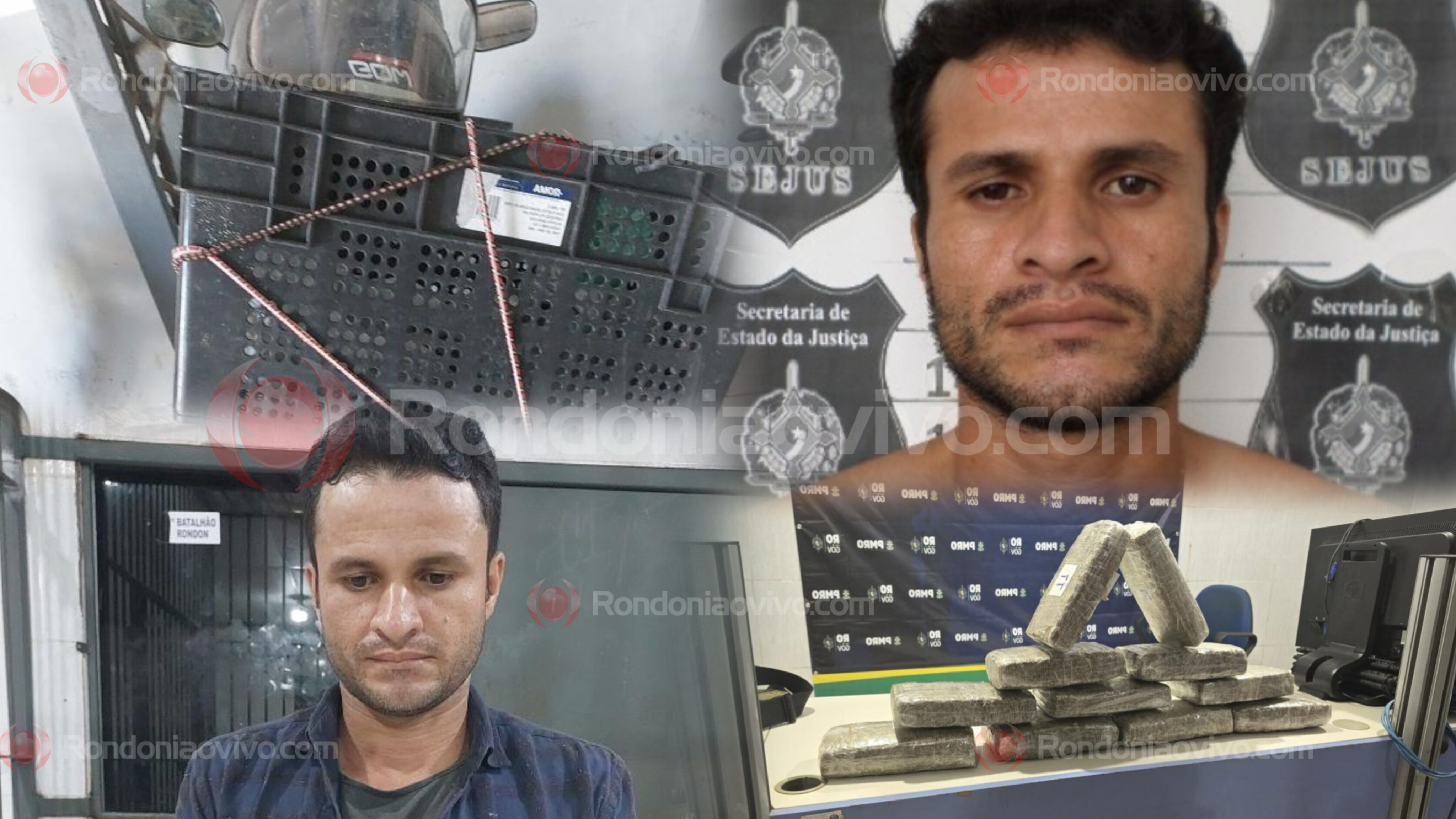 TRÁFICO: Motociclista é flagrado com 12 quilos de drogas durante operação na BR-364 