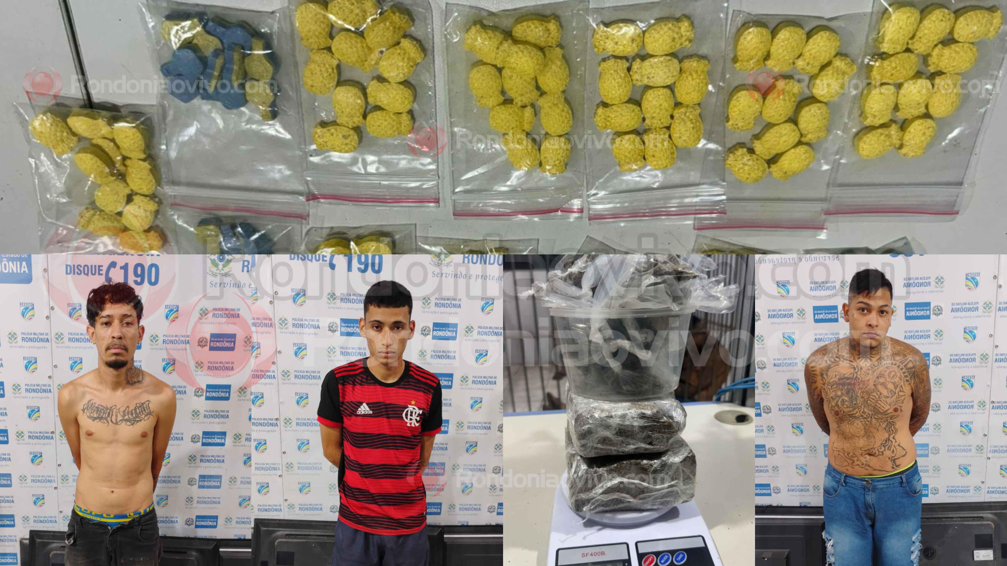 BECO CARAMELO: Identificado trio do CV preso em laboratório de refino com drogas sintéticas