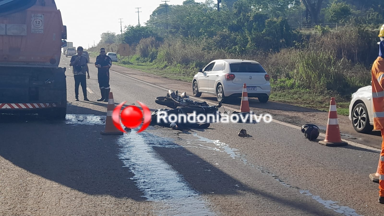 URGENTE: Motociclista morre em grave acidente na BR-364 