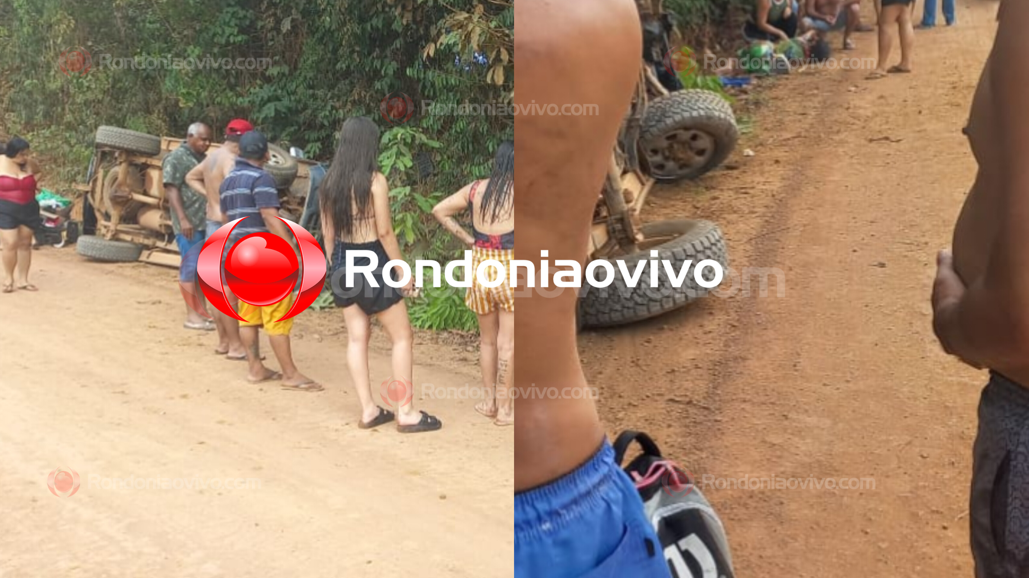 URGENTE: Grave acidente com capotamento deixa dois feridos 