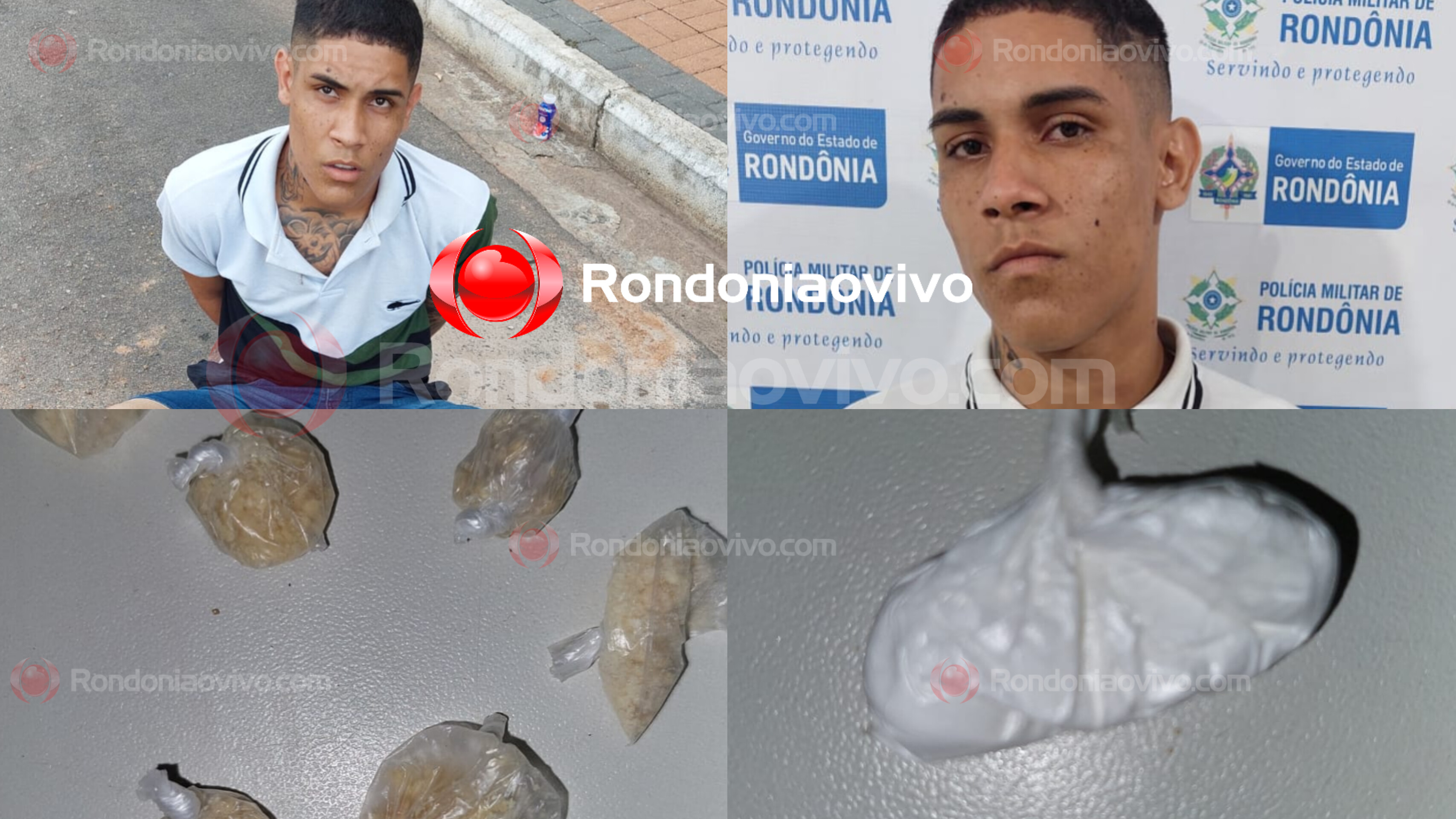 TRÁFICO: 'Playboy do CV' engole drogas, mas é preso por equipe do sargento Machado 