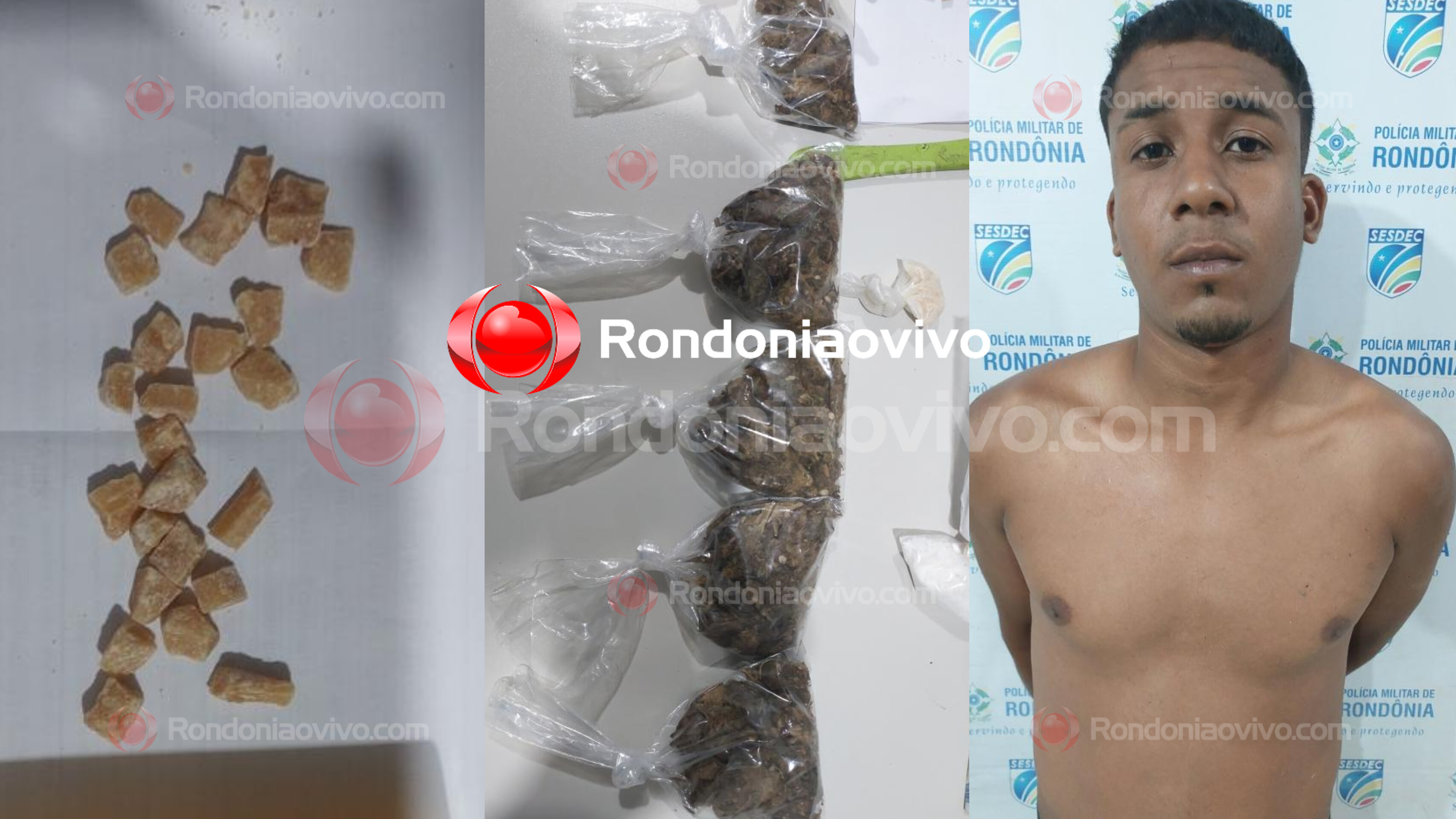 NÃO ESCAPOU: BPTAR prende acusado de tráfico que tentou fugir correndo no São Sebastião 