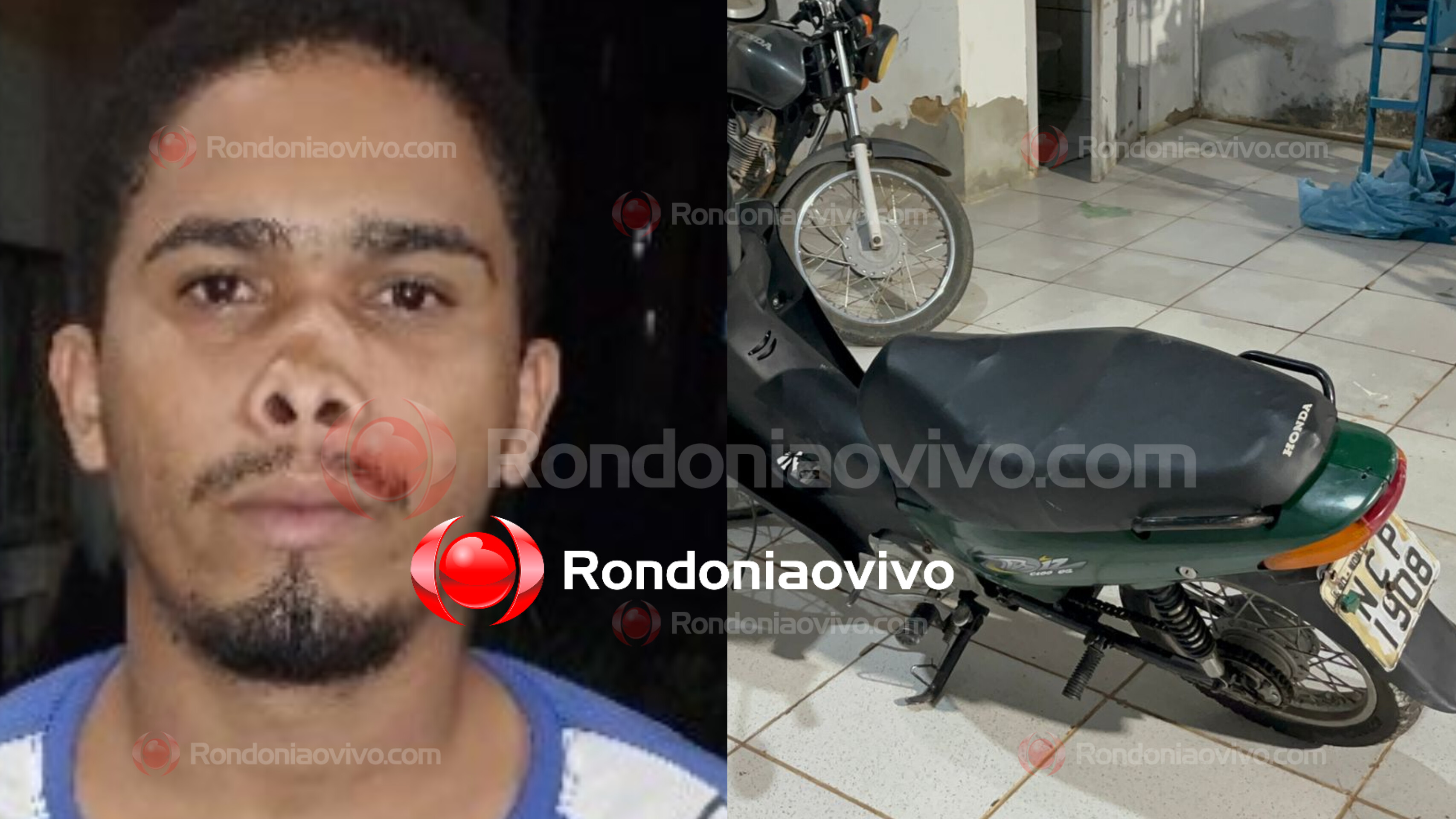 PM PRENDEU: Apenado é flagrado com moto adulterada e droga próximo da Jorge Teixeira 