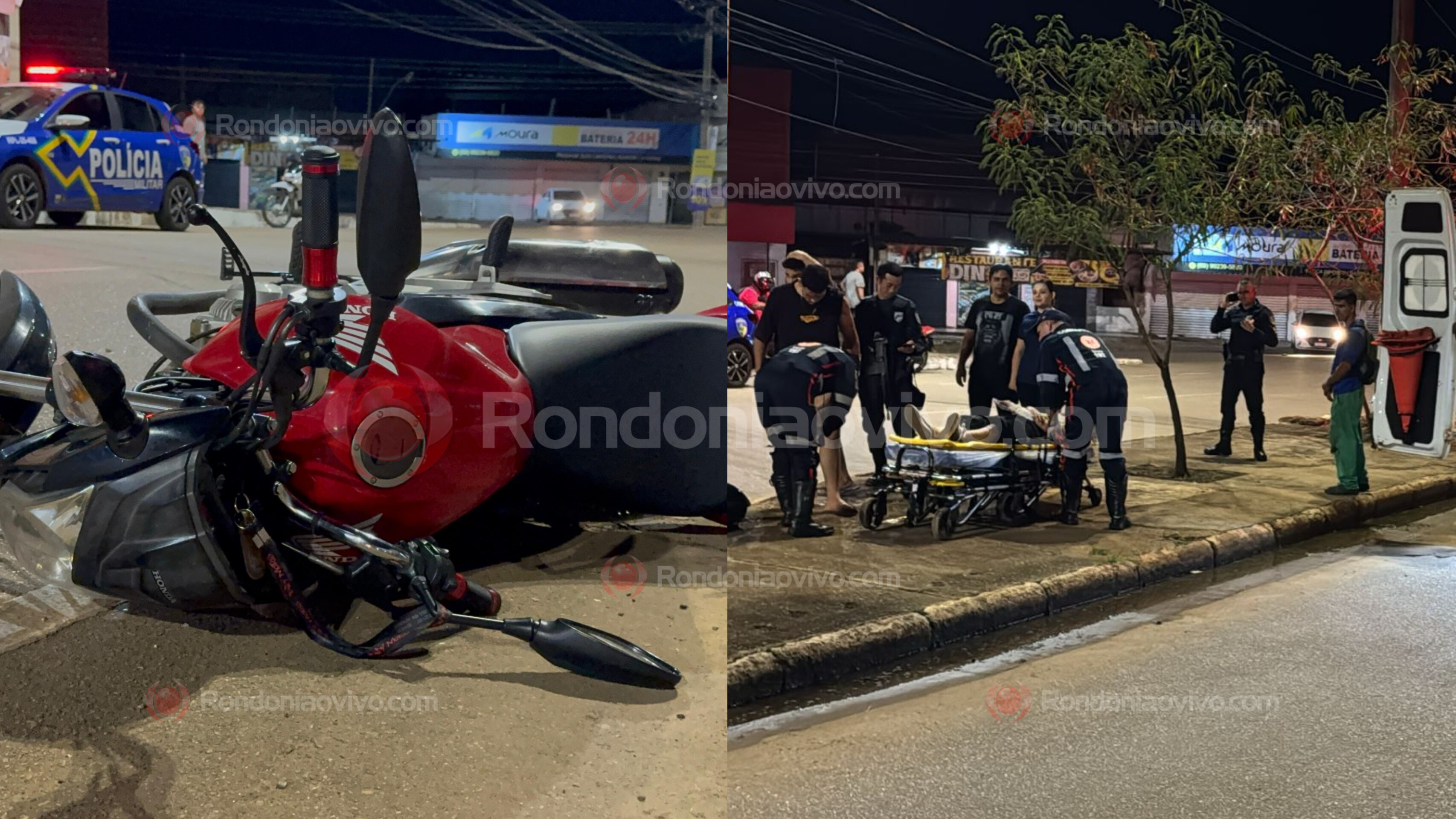 URGENTE: Duas pessoas ficam feridas em acidente na Nações Unidas 