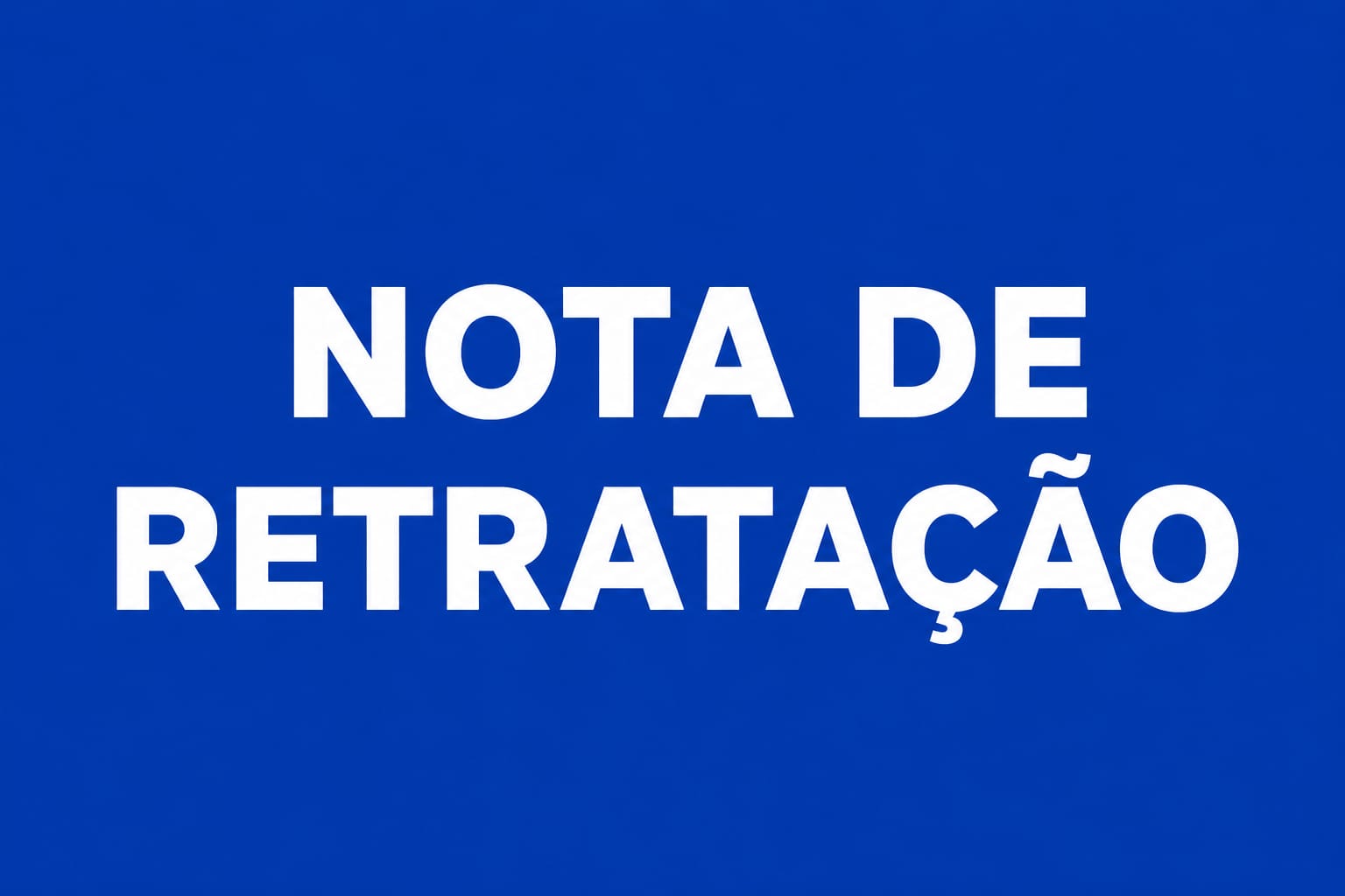 NOTA: Christiane Monteiro emite nota pública de retratação formal