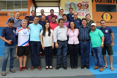 Rosangela Donadon participa de solenidade no estádio Portal da Amazônia