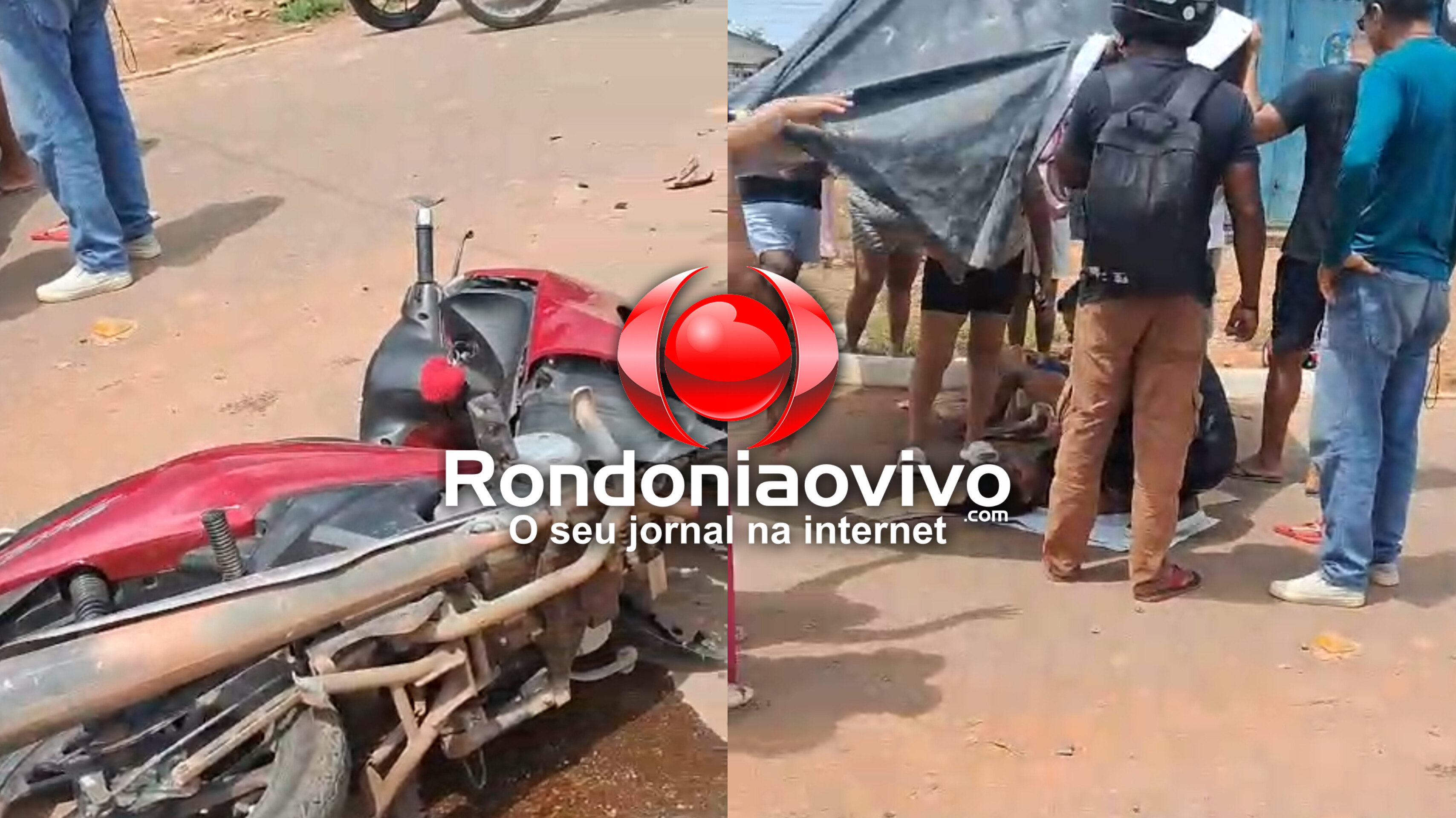 VÍDEO: Mulheres sofrem vários ferimentos após colisão de moto com carro