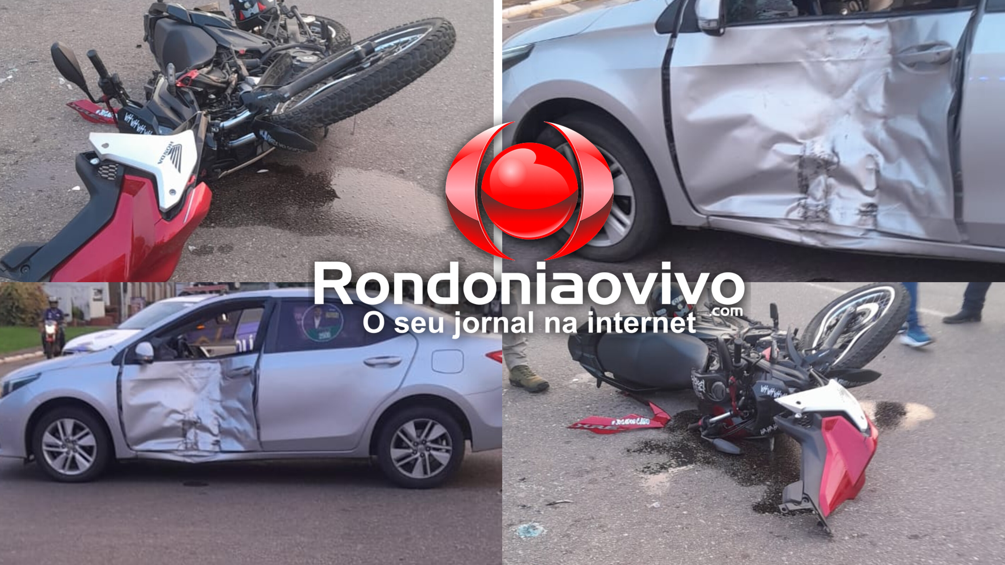 URGENTE: Motociclista fica em estado gravíssimo e é intubado após acidente